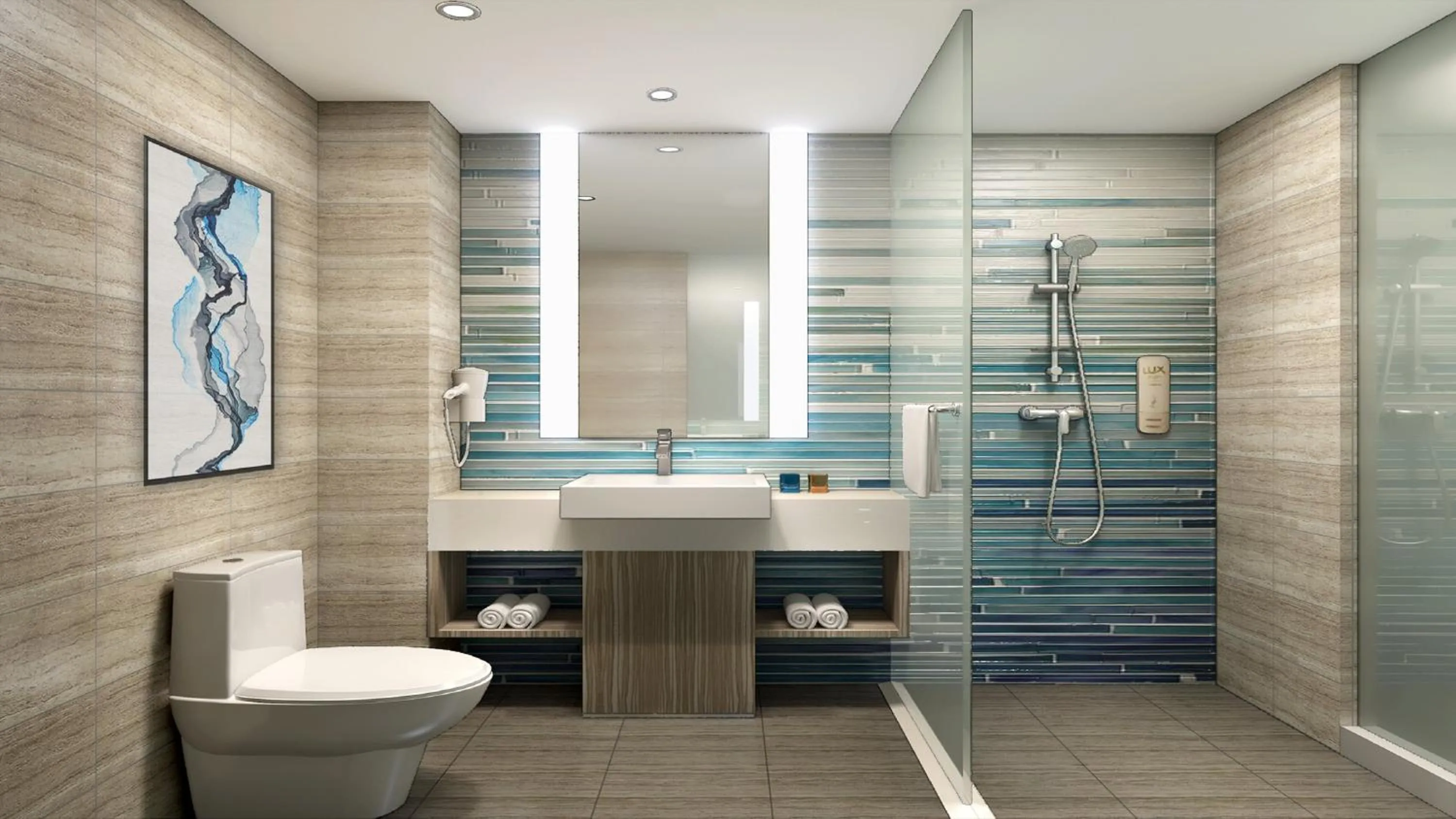 Bathroom in Holiday Inn Express Linyi Riverside by IHG