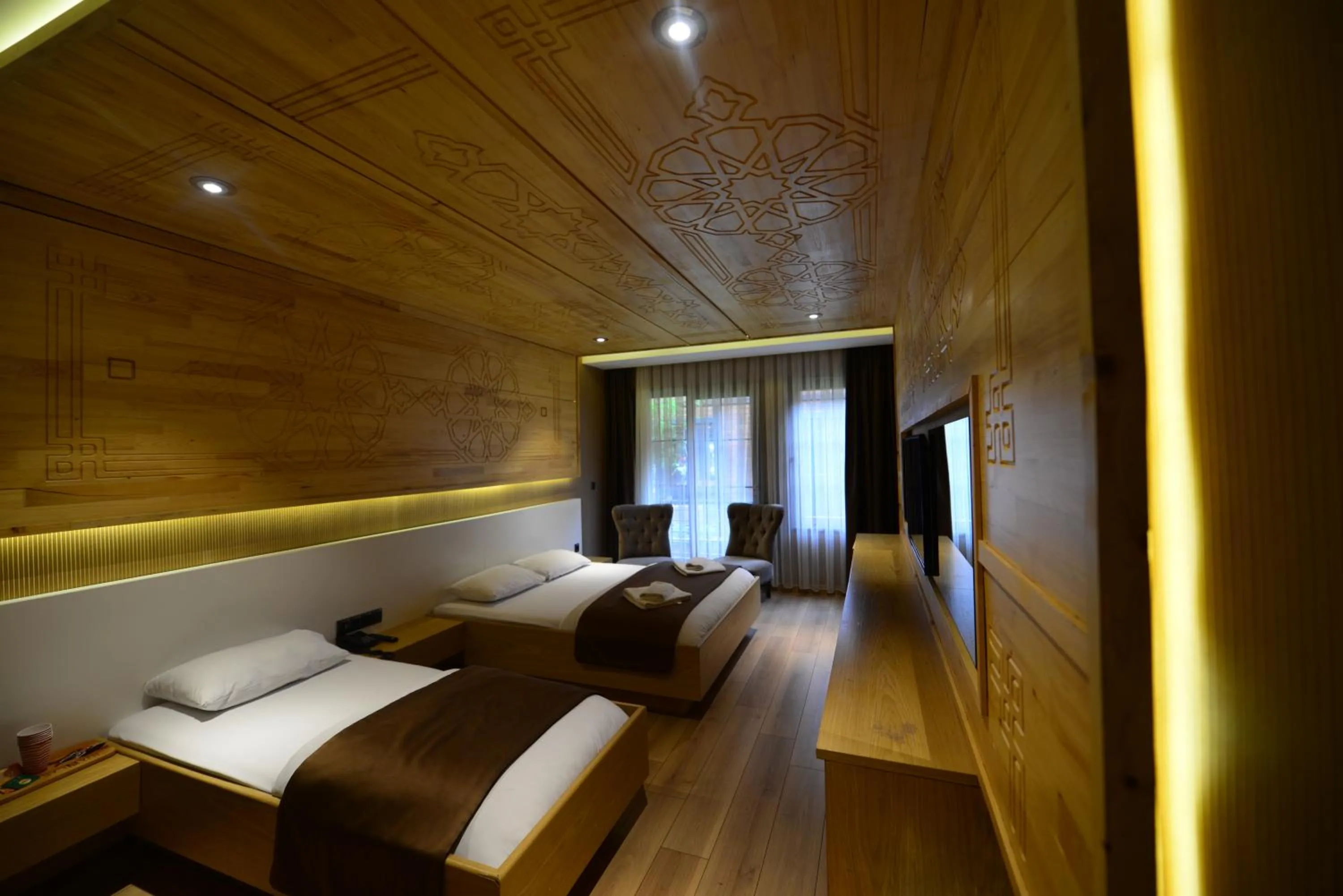 Bed in Inanlar Deluxe Hotel & Bungalow