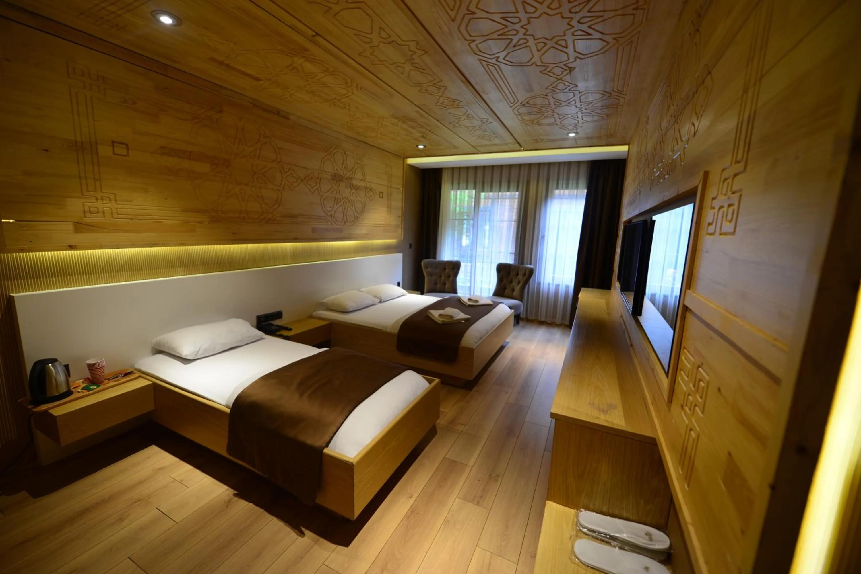 Bed in Inanlar Deluxe Hotel & Bungalow