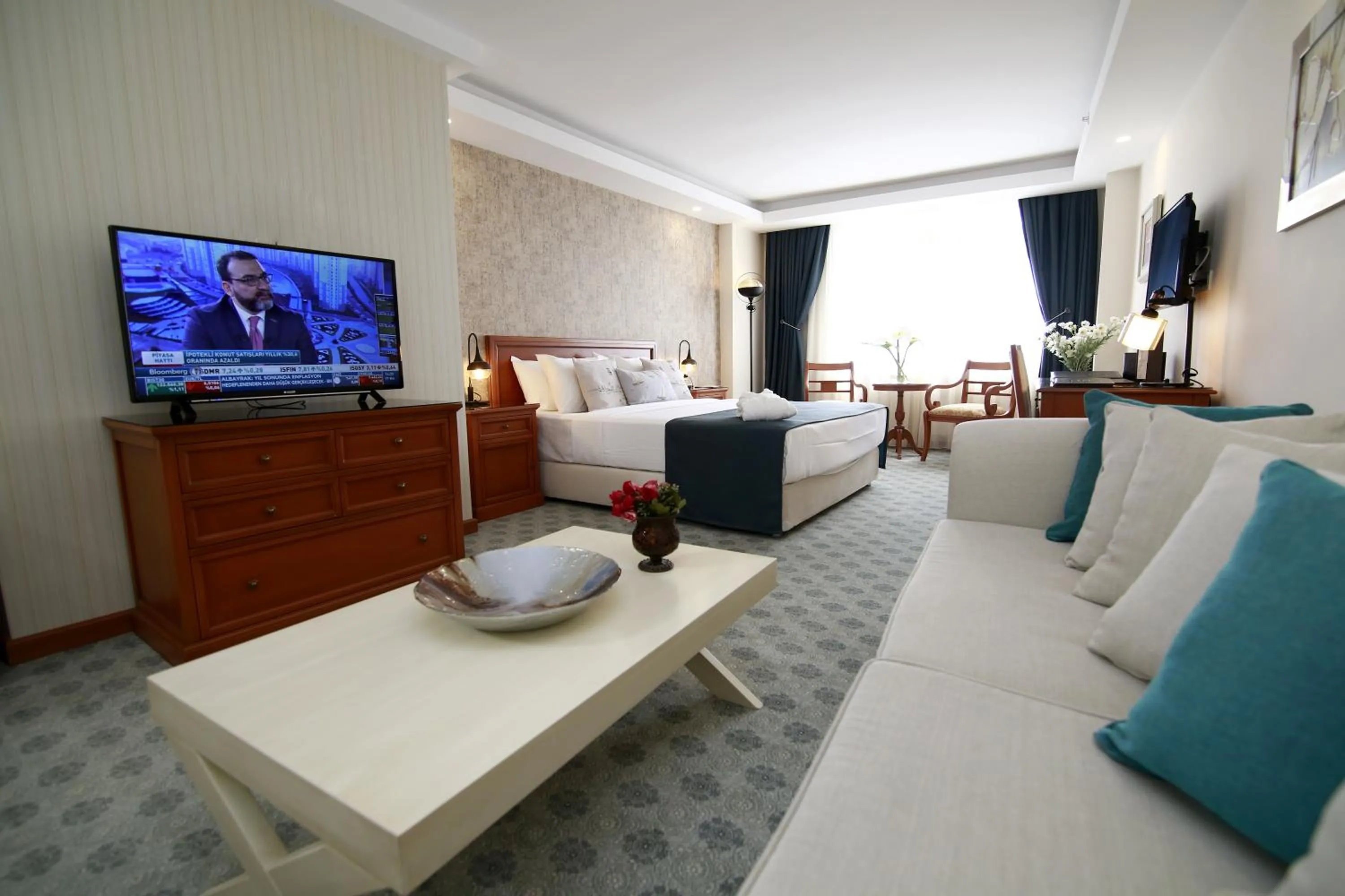 Seating area, Bed in Tuzla Garden Hotel & Spa