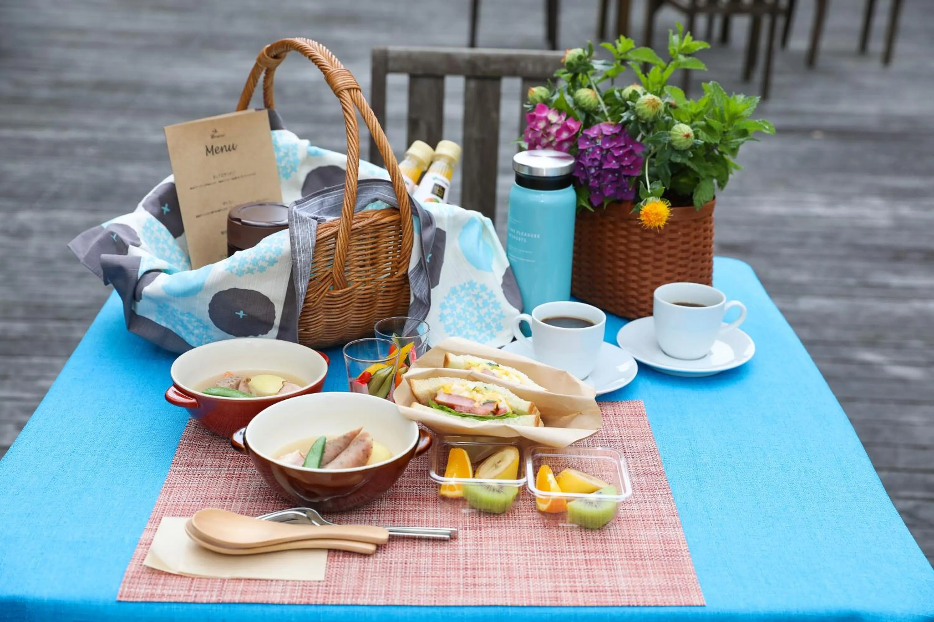 Food in Sora no Mori Hotel Hanagori