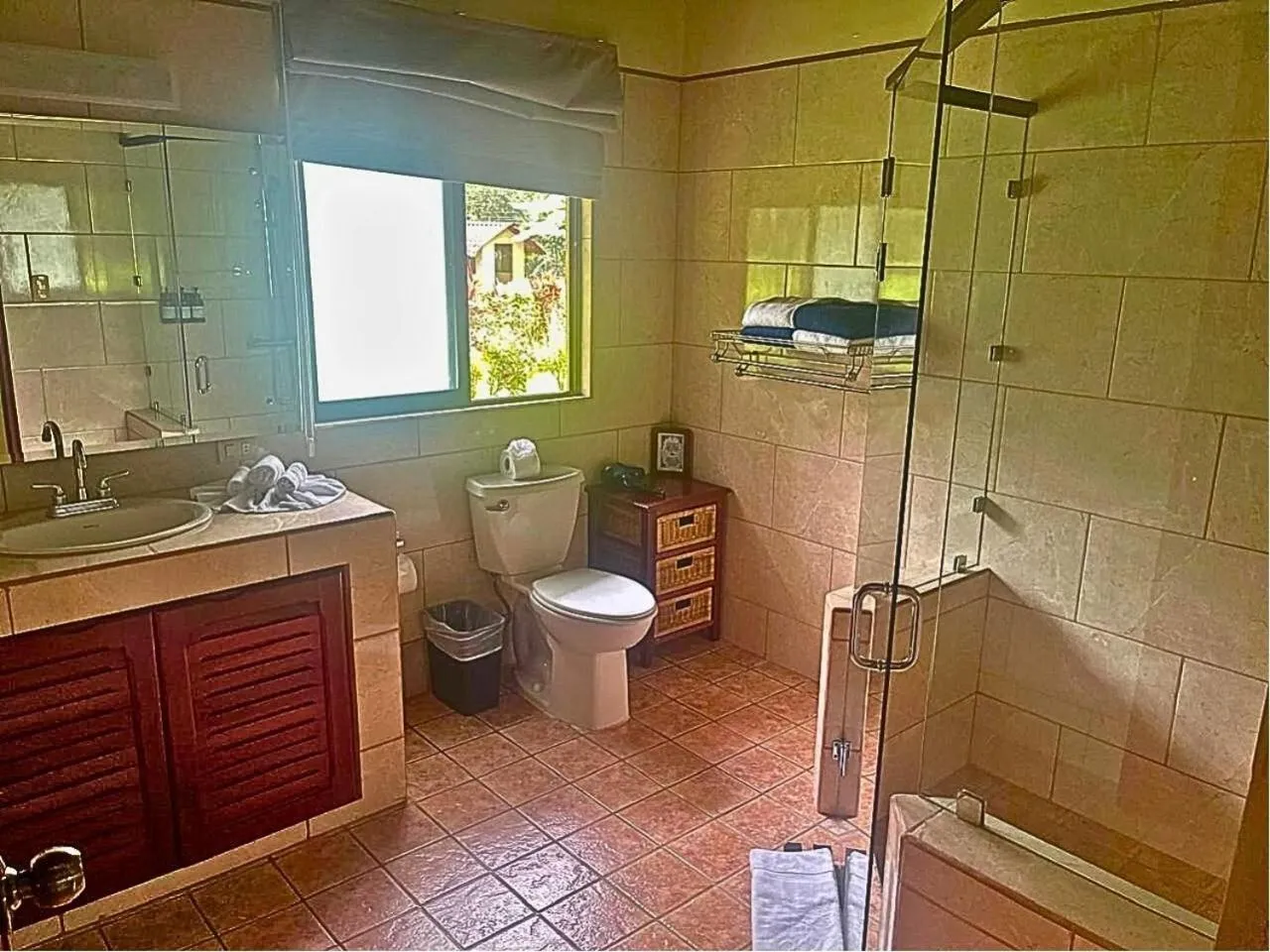 Shower in La Foresta Nature Resort