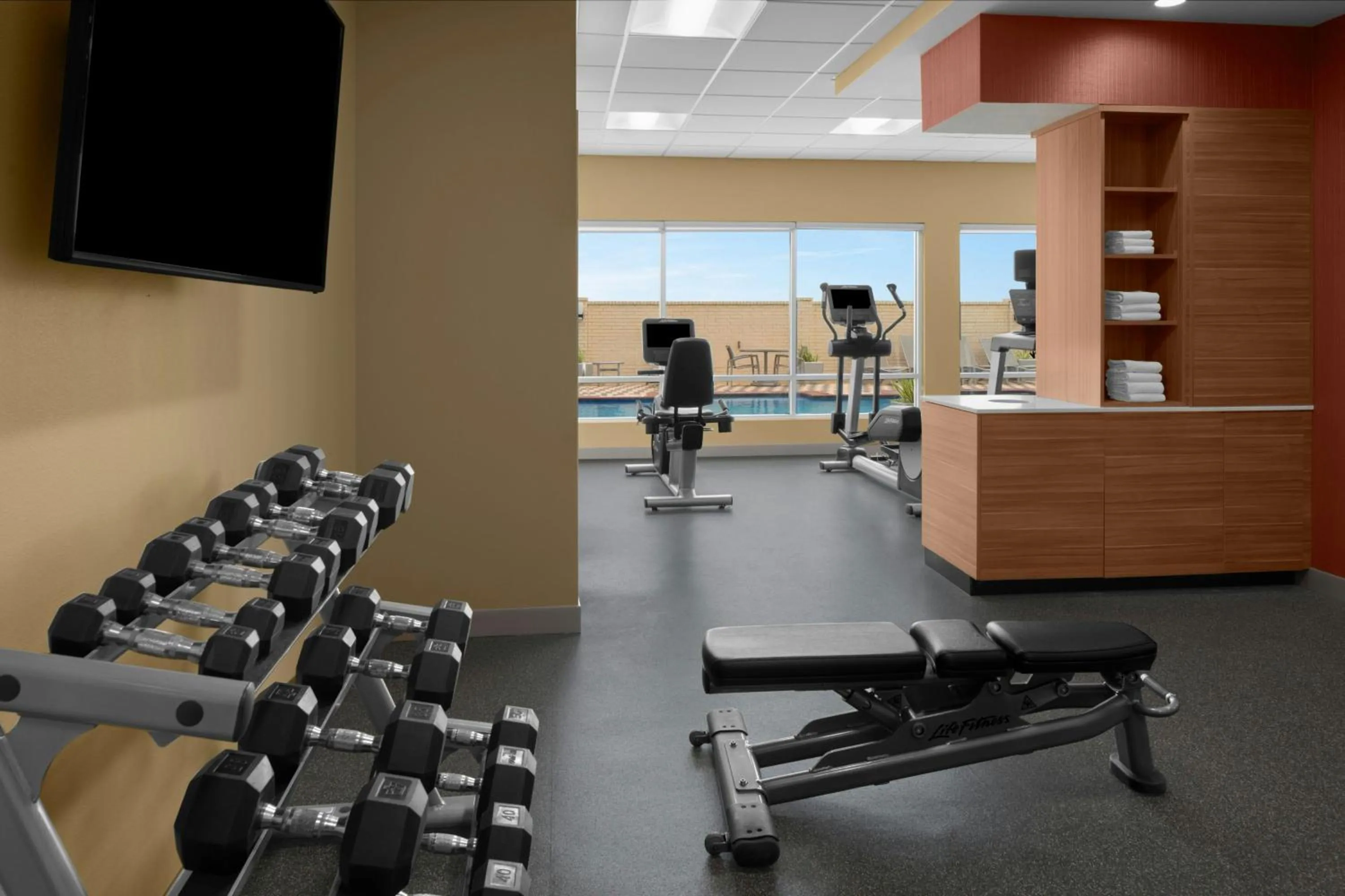 Fitness centre/facilities in TownePlace Suites by Marriott Kingsville