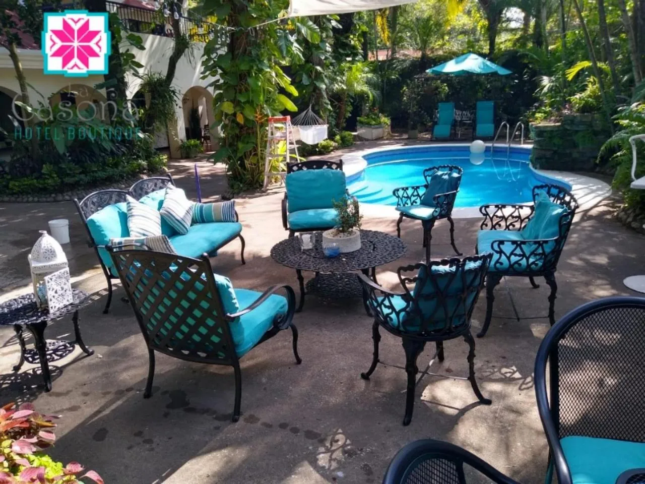 Pool view in Hotel Boutique La Casona