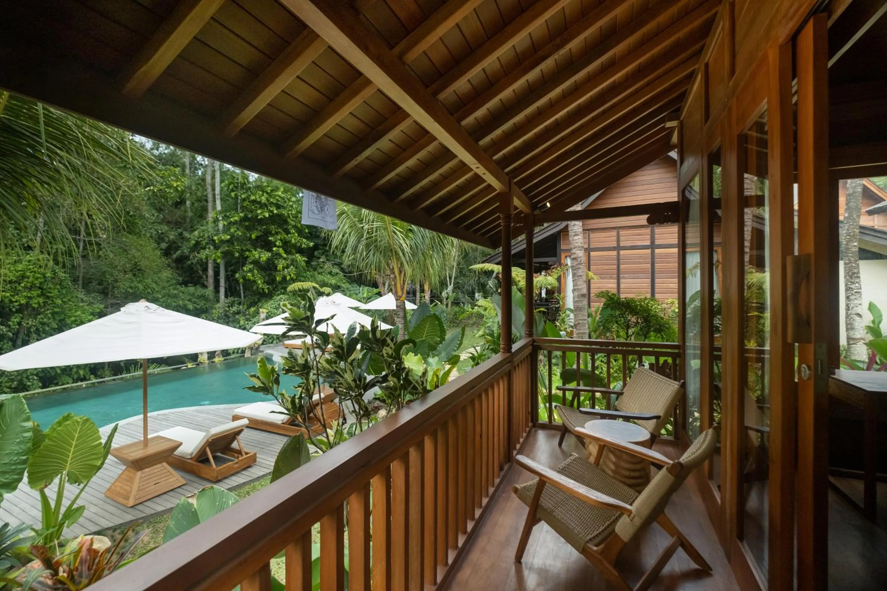 Balcony/Terrace in Bhuwana Ubud Hotel and Farm