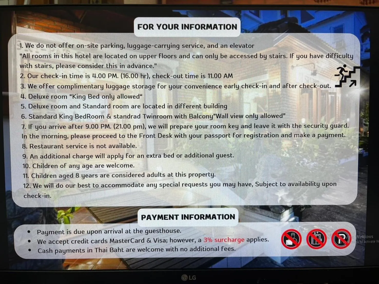 Text overlay in Sripat Guesthouse SHA Extra Plus