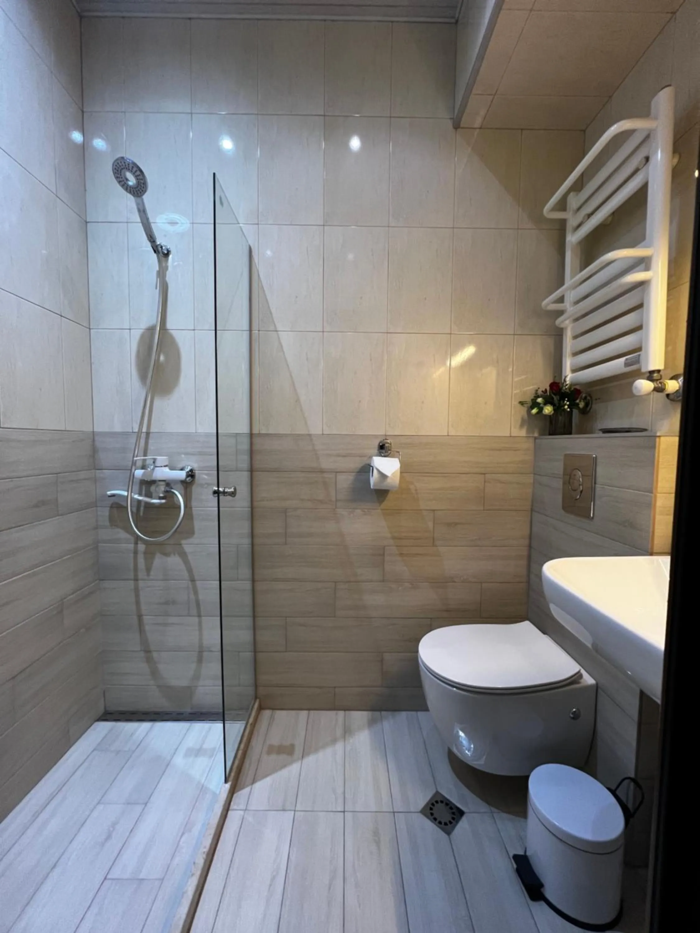 Shower in Silver Hotel