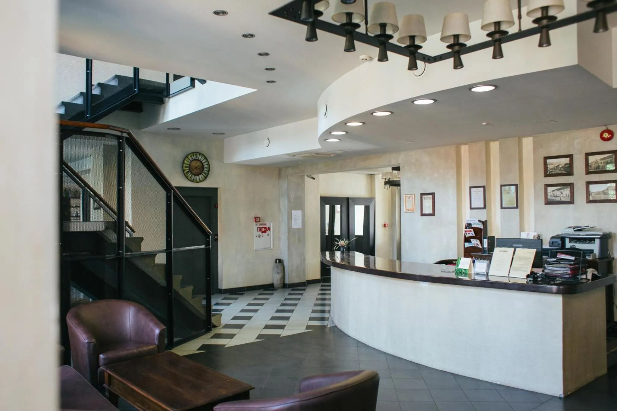 Lobby or reception in Kuldigas Metropole