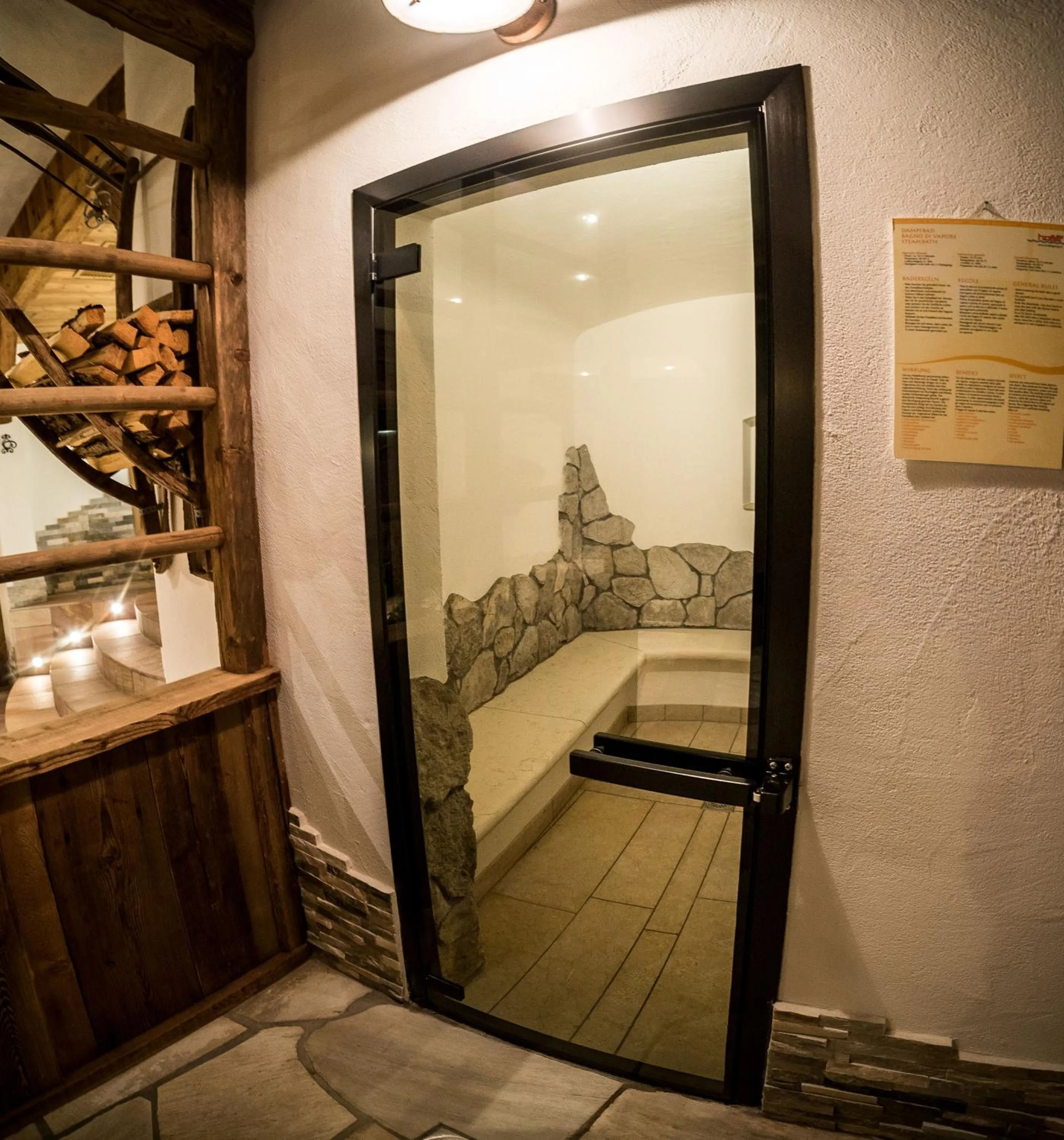 Steam room in Hotel Pra Tlusel