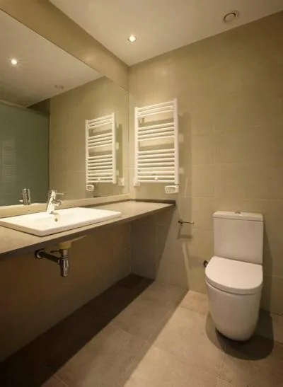 Bathroom in Aginaga Hotela