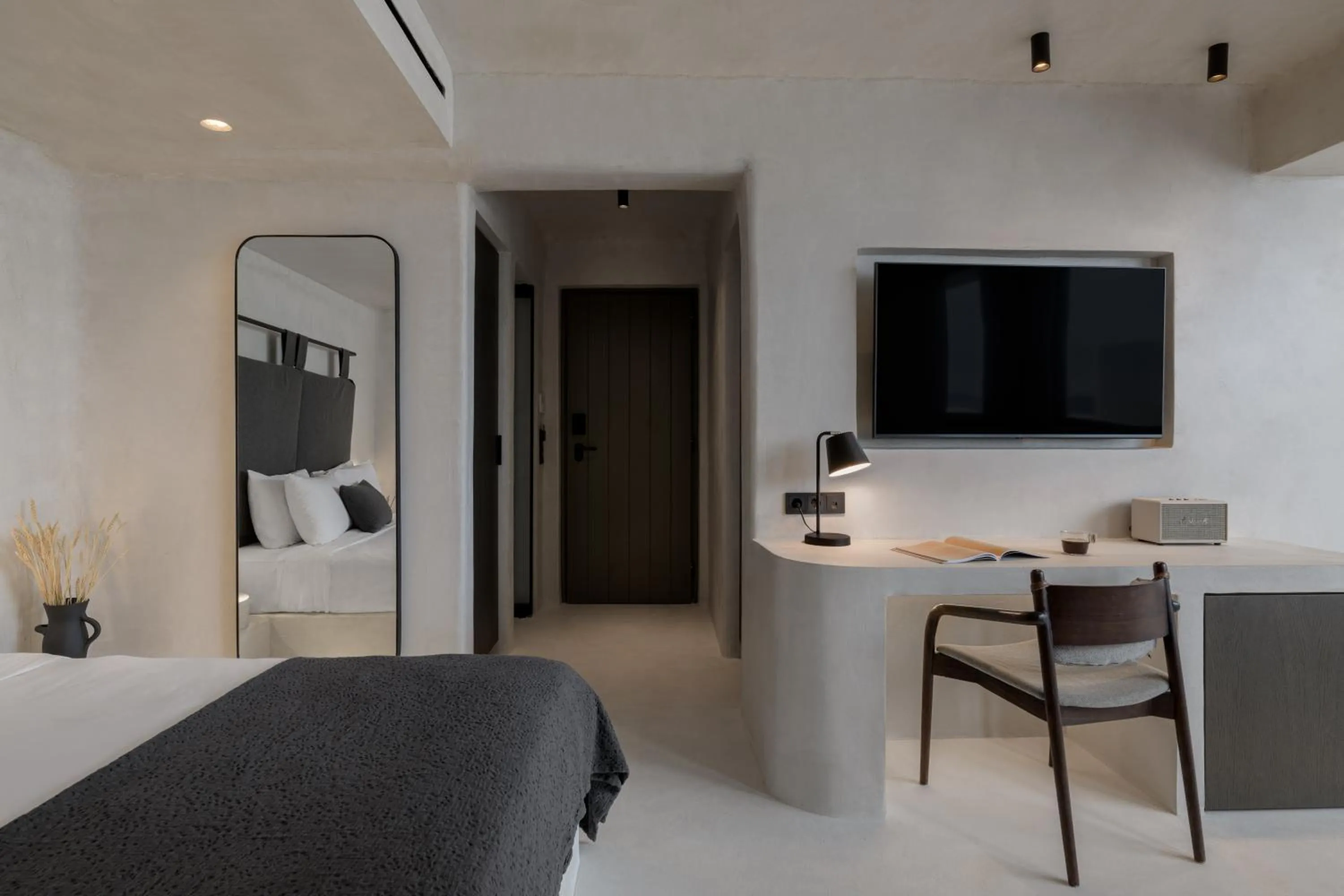 Bed in Rocabella Mykonos Hotel