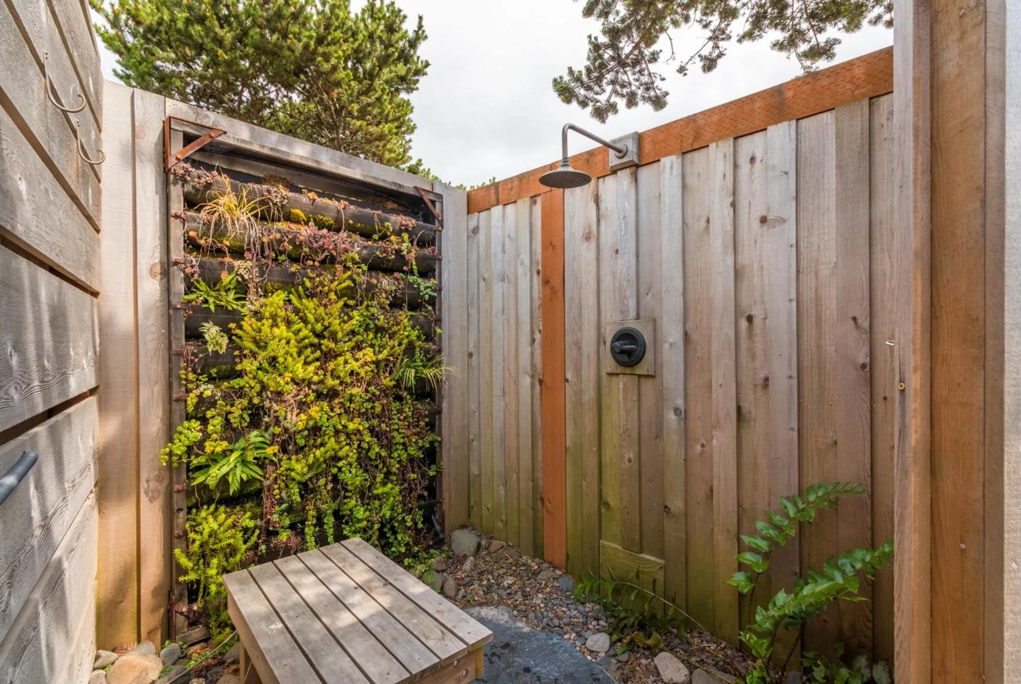 Shower in Hart’s Camp Airstream Hotel & RV Park