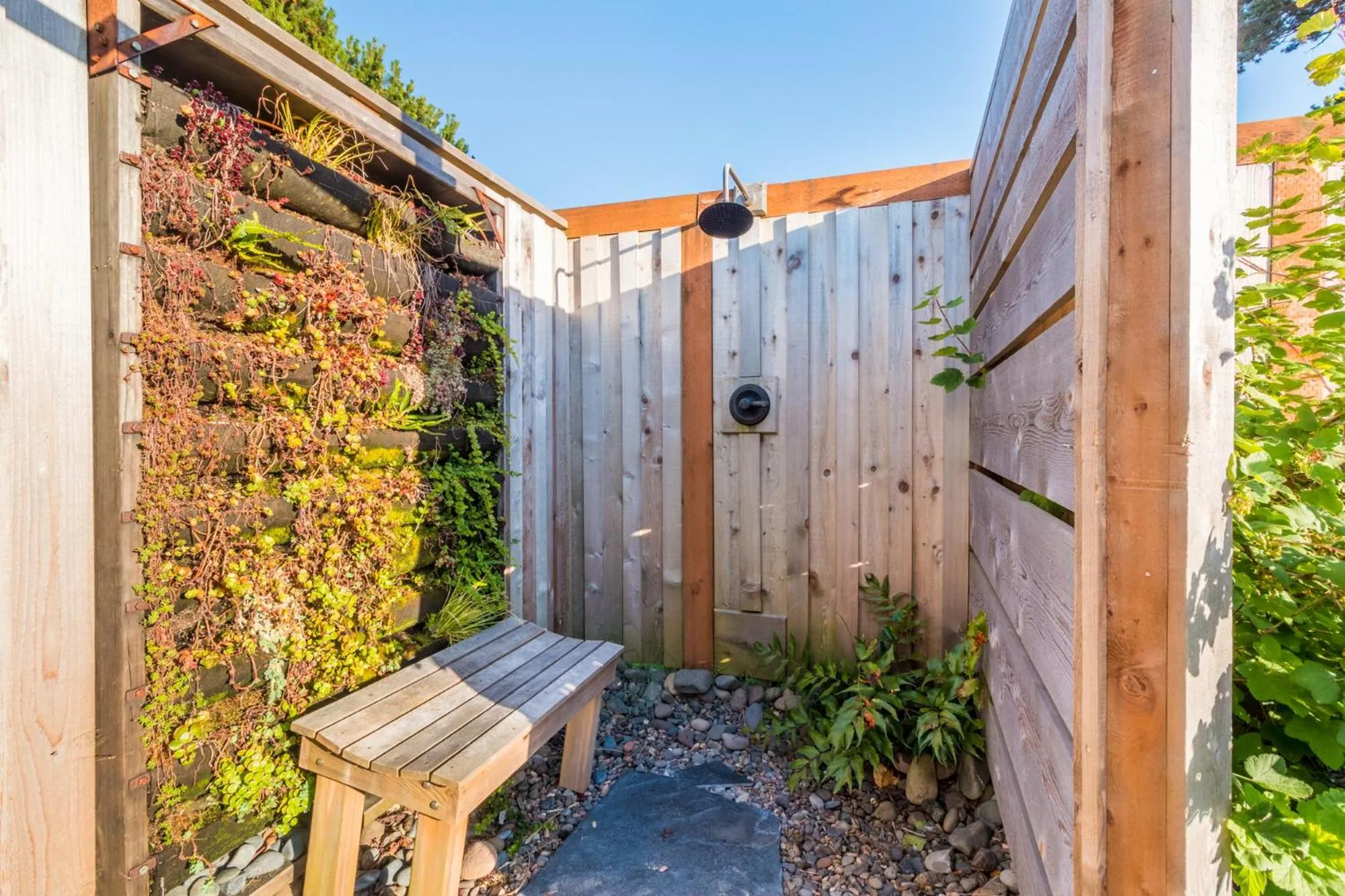Shower in Hart’s Camp Airstream Hotel & RV Park