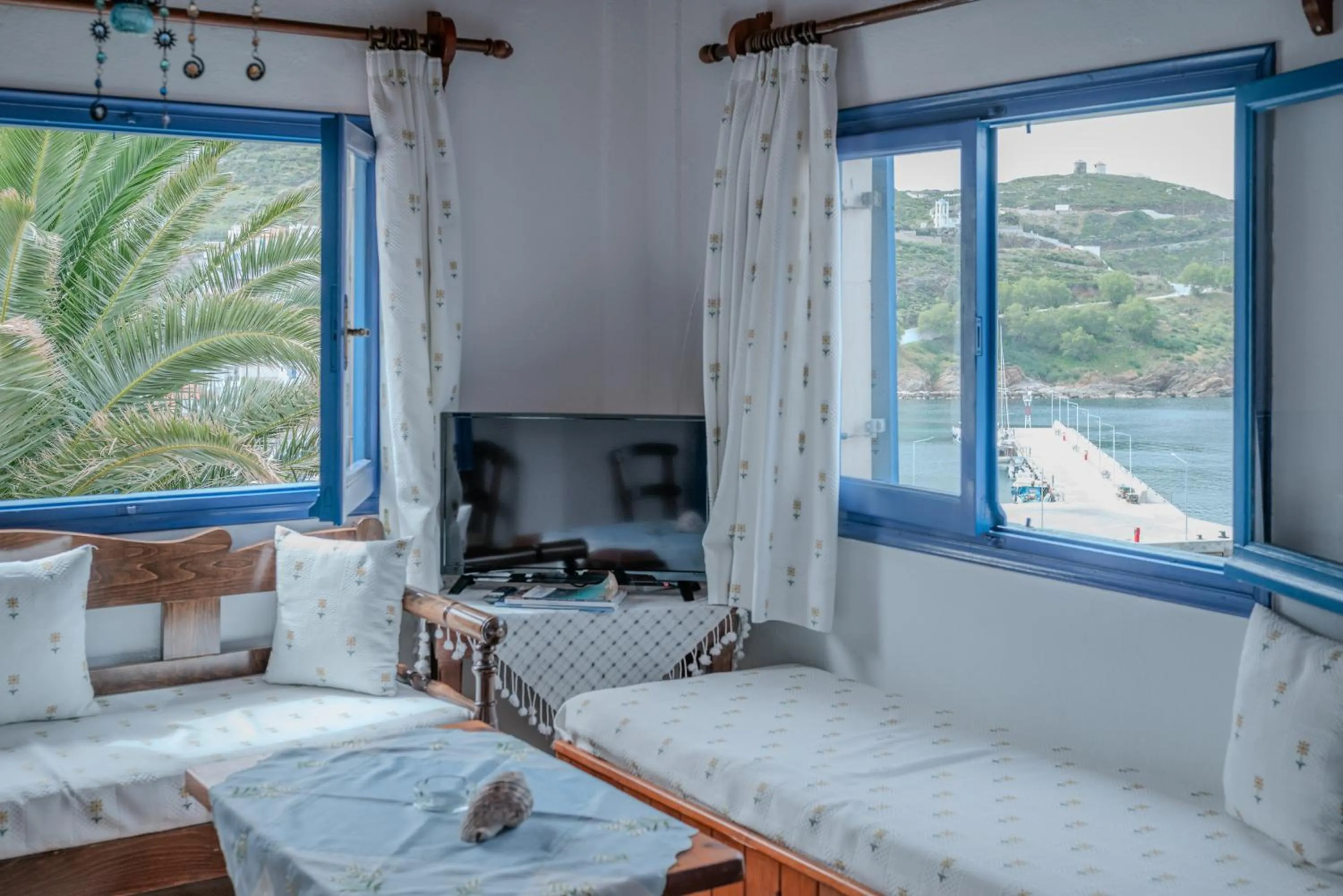 Seating area in Patras Apartments