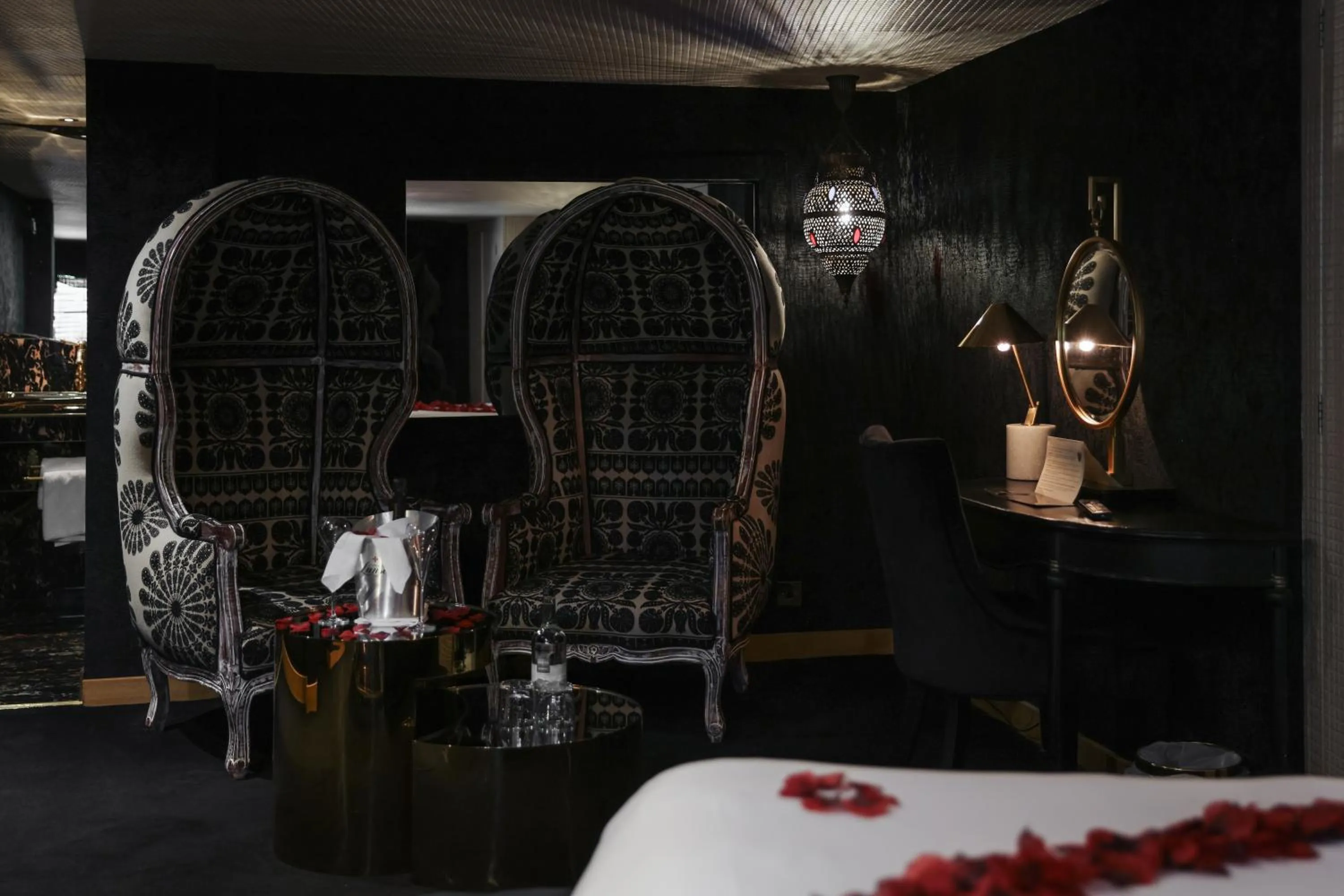 Seating area in Crazy Bear Stadhampton