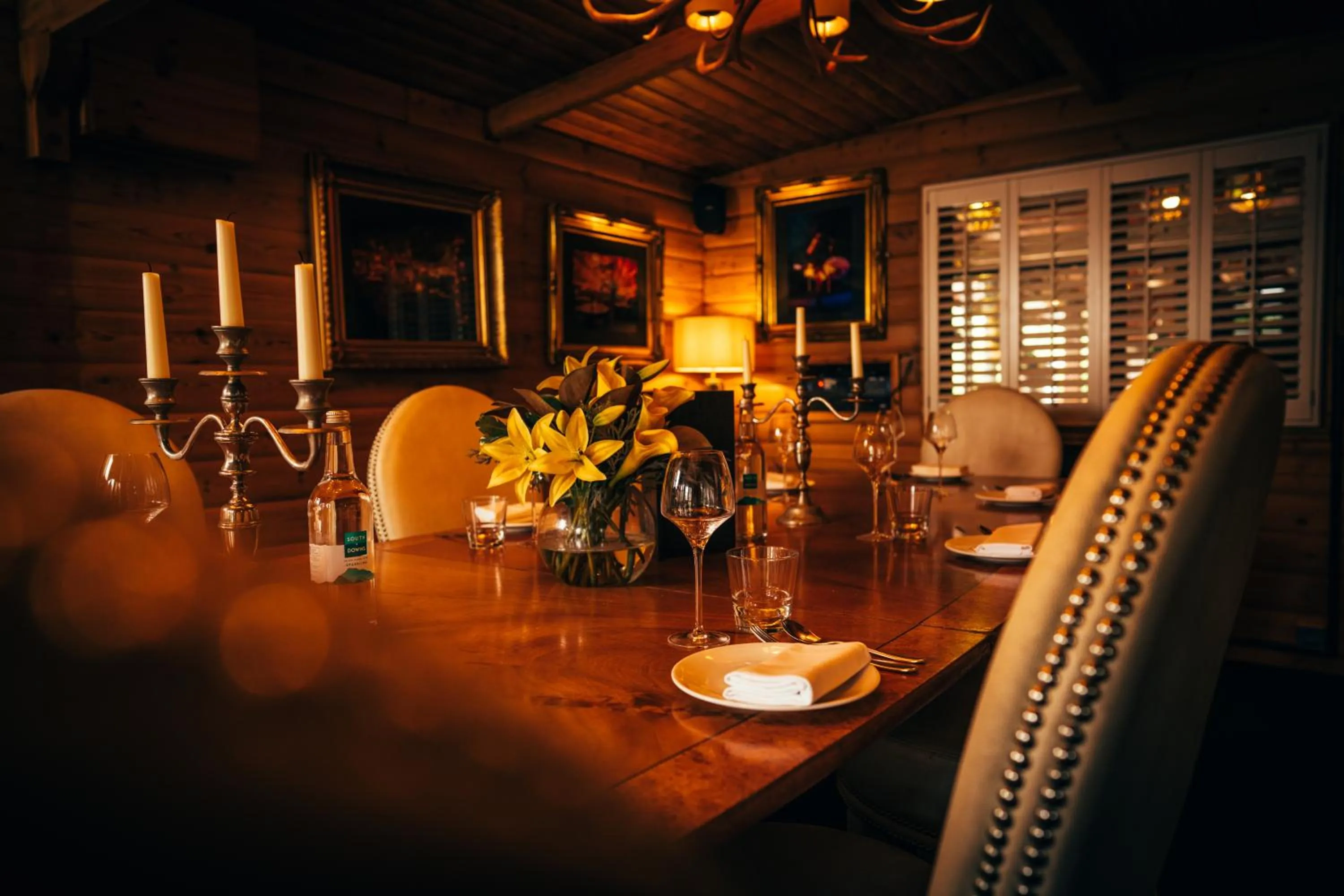 Dining area in Crazy Bear Stadhampton