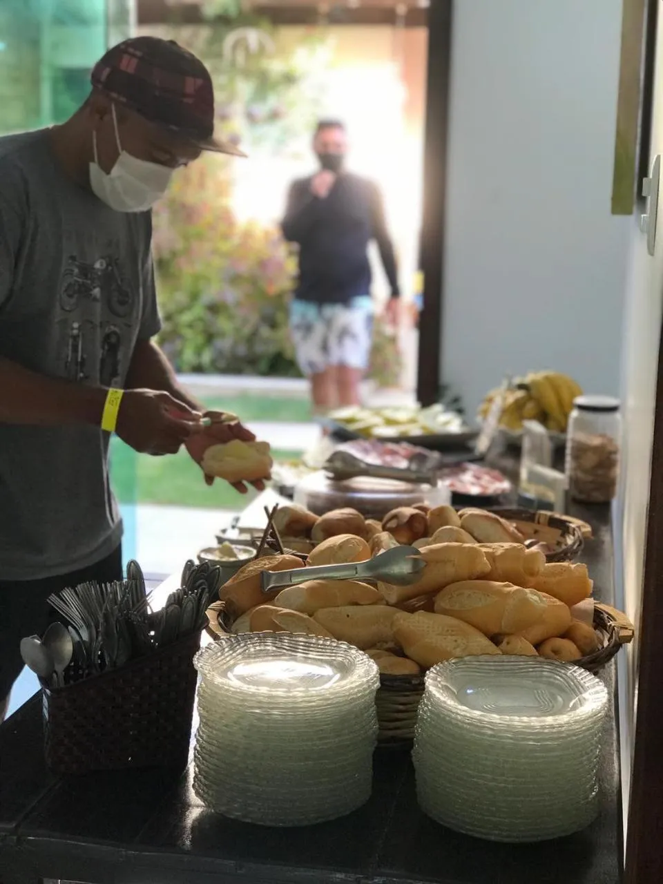 Breakfast in Enseada Hostel