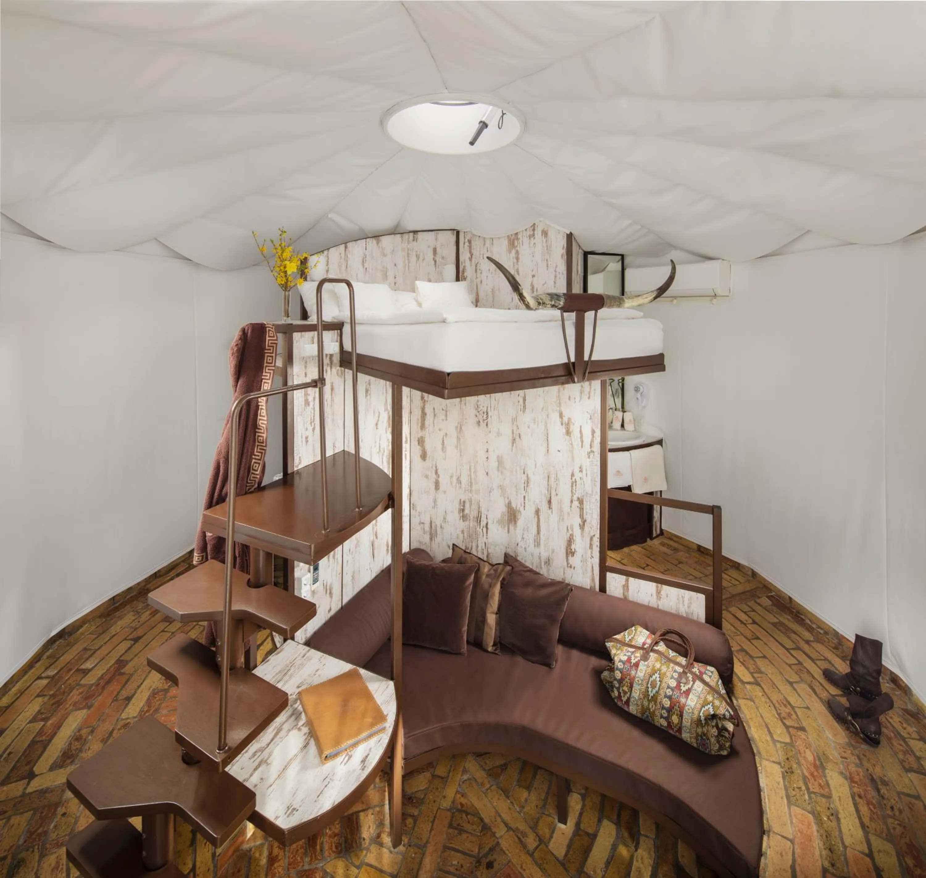 Bed in Homoki Lodge - Nature Quest Resort - Adult Only