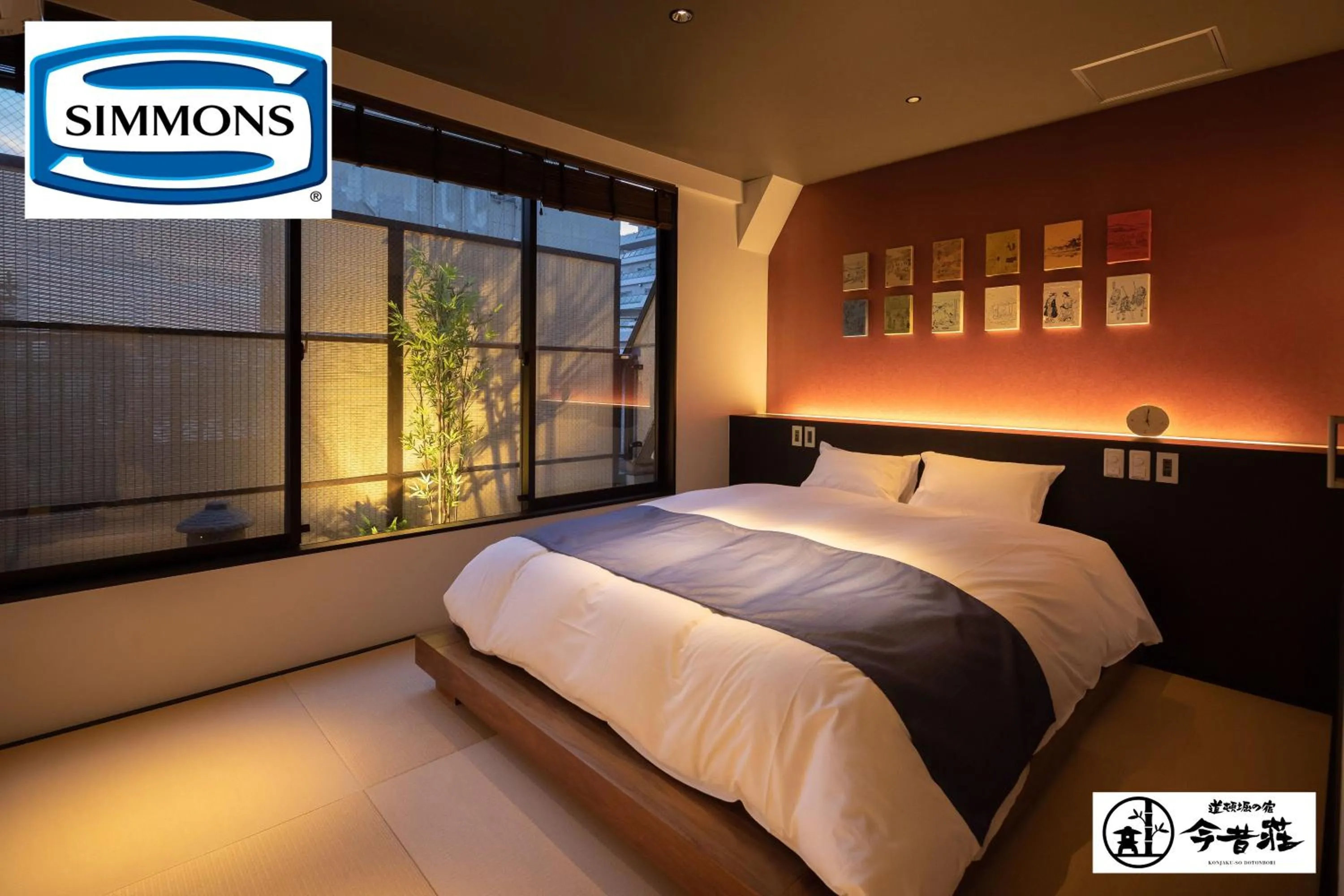 Bedroom, Bed in KONJAKUSO Osaka Dotonbori "SHOSHI" "GŌYAKUYA"SPA Stay