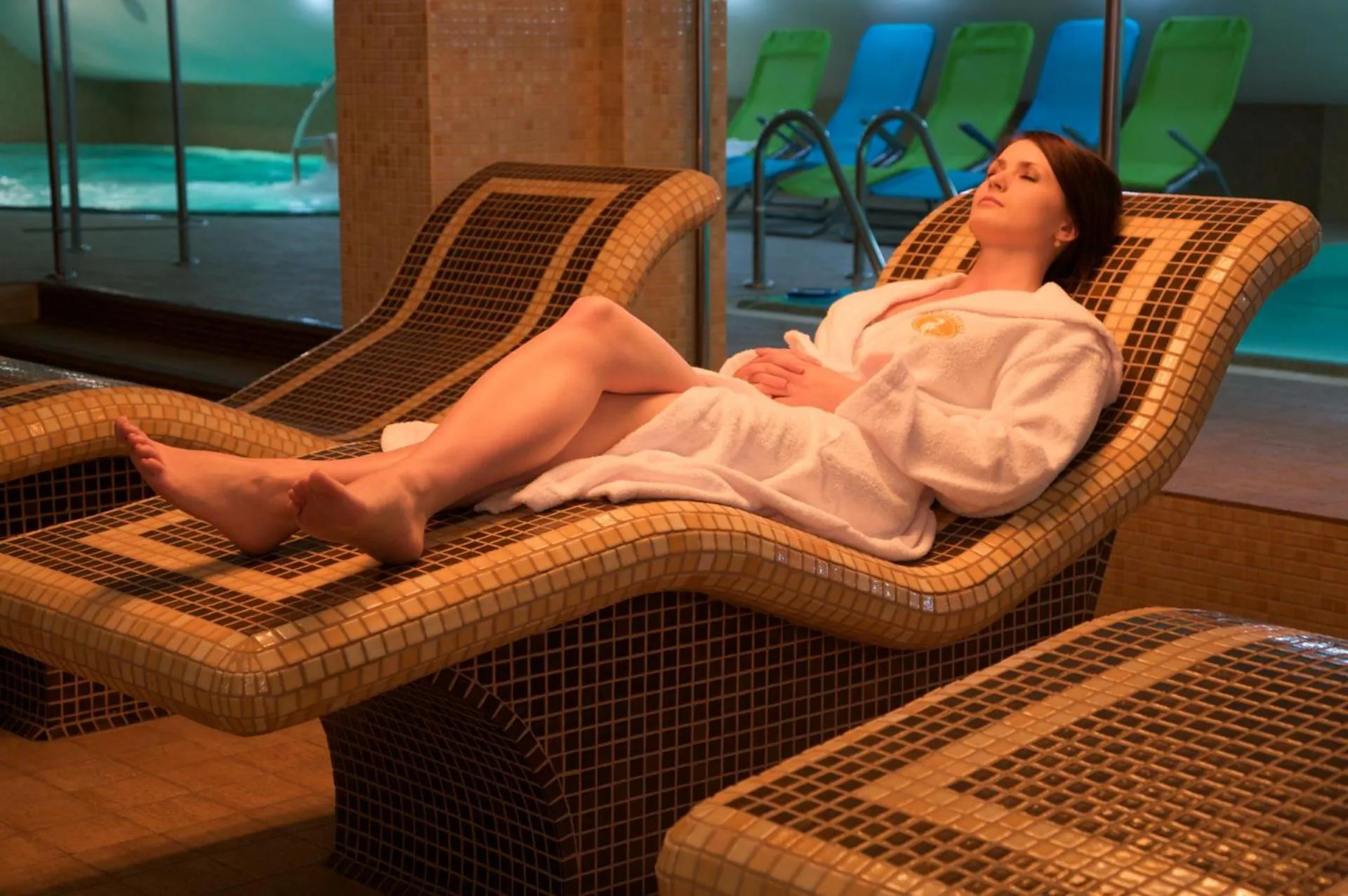 Seating area in Maximus Spa