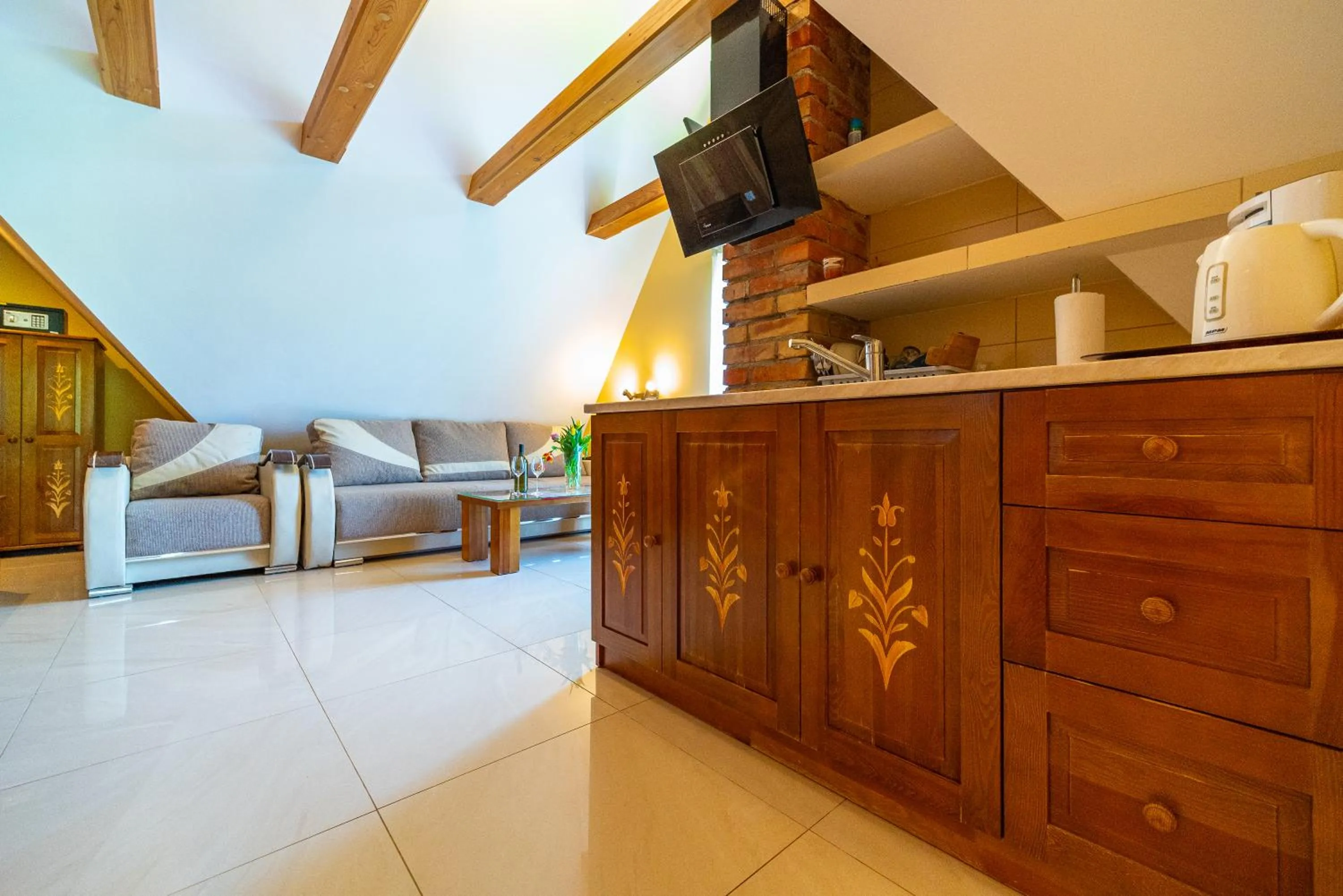 Kitchen or kitchenette in Apartamenty i Pokoje w Willi na Ubocy