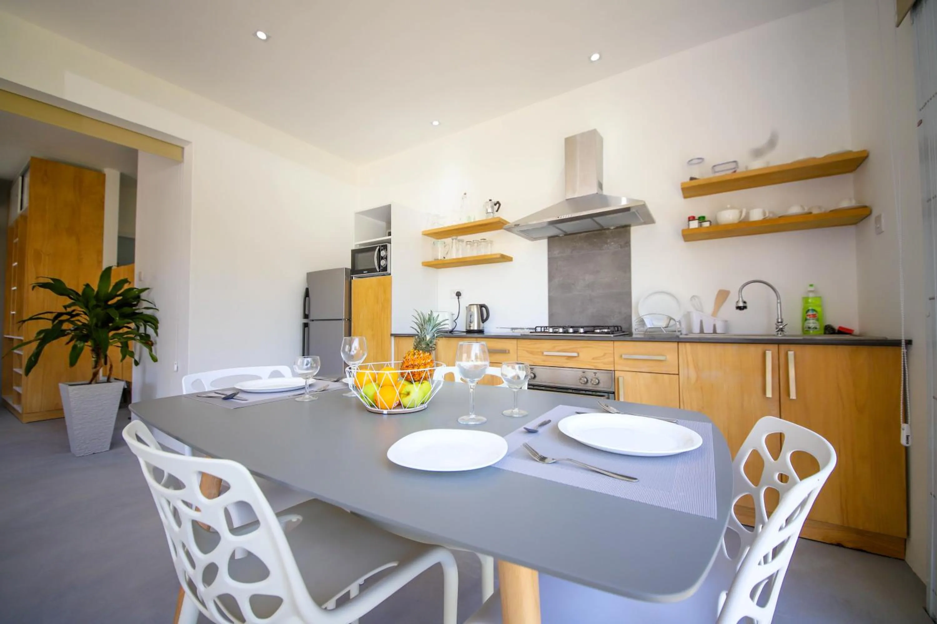 Kitchen or kitchenette in Cap Heureux Villas