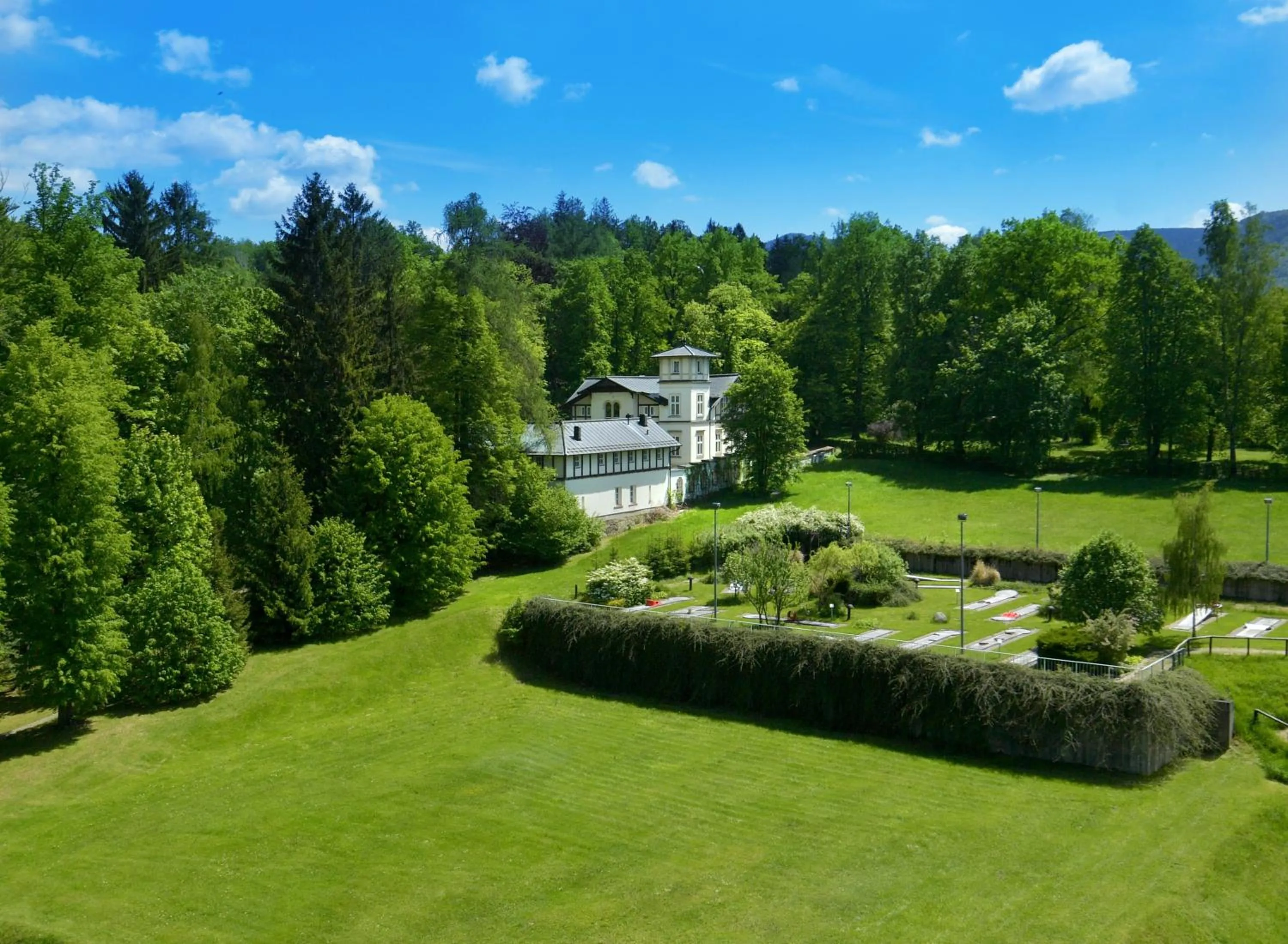 Garden in Spa Resort Libverda - Villa Friedland