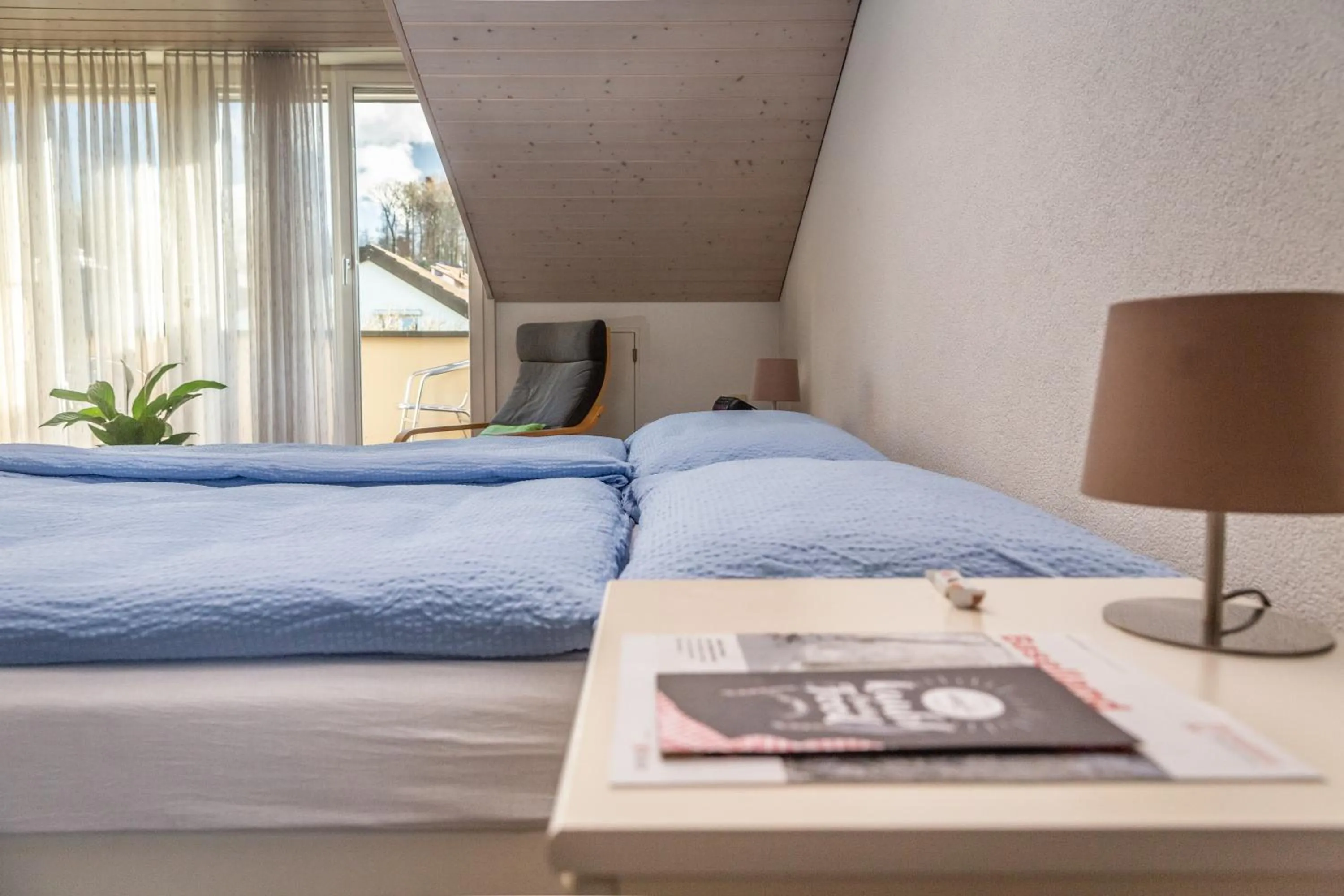 Bed in MyBednBreakfast in Bottmingen