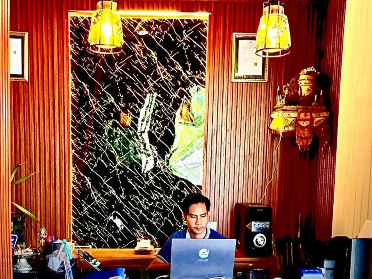 Lobby or reception in Wait Garden Cottage