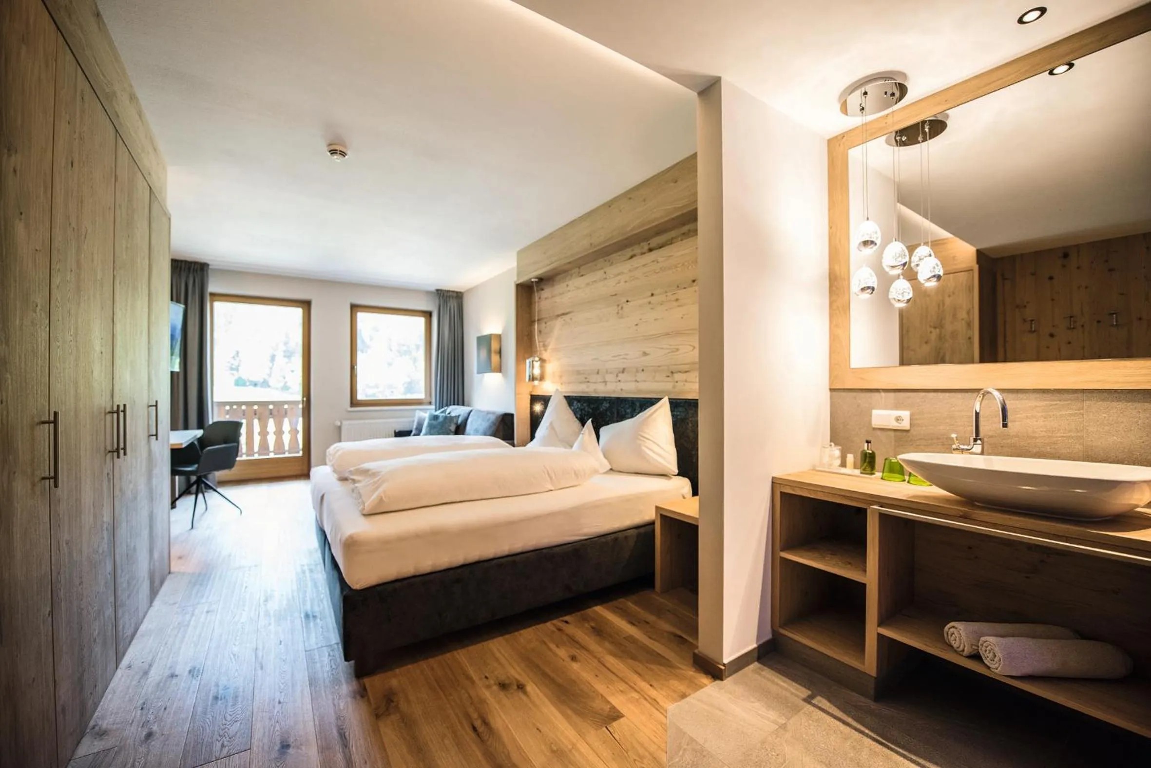 Bed in Hotel Kronblick