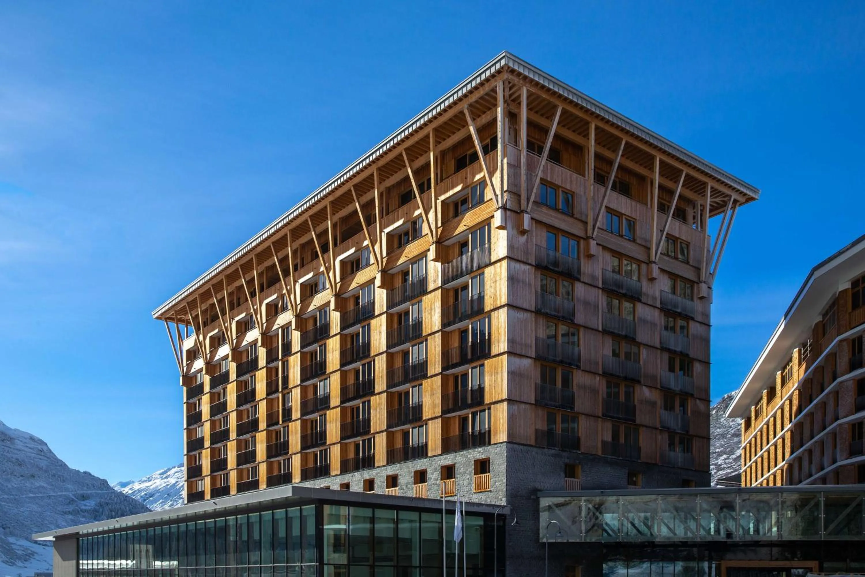Property building in Radisson Blu Hotel Reussen, Andermatt