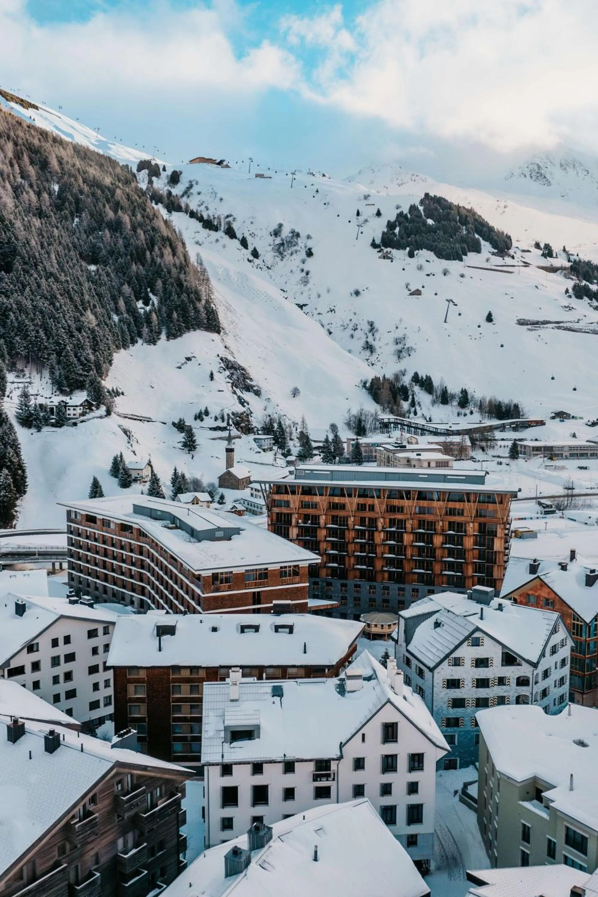 Property building in Radisson Blu Hotel Reussen, Andermatt