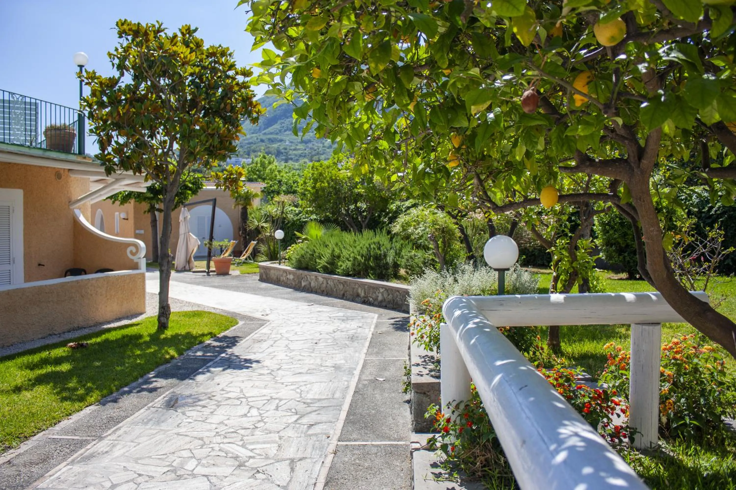Inner courtyard view in Hotel Parco Delle Agavi