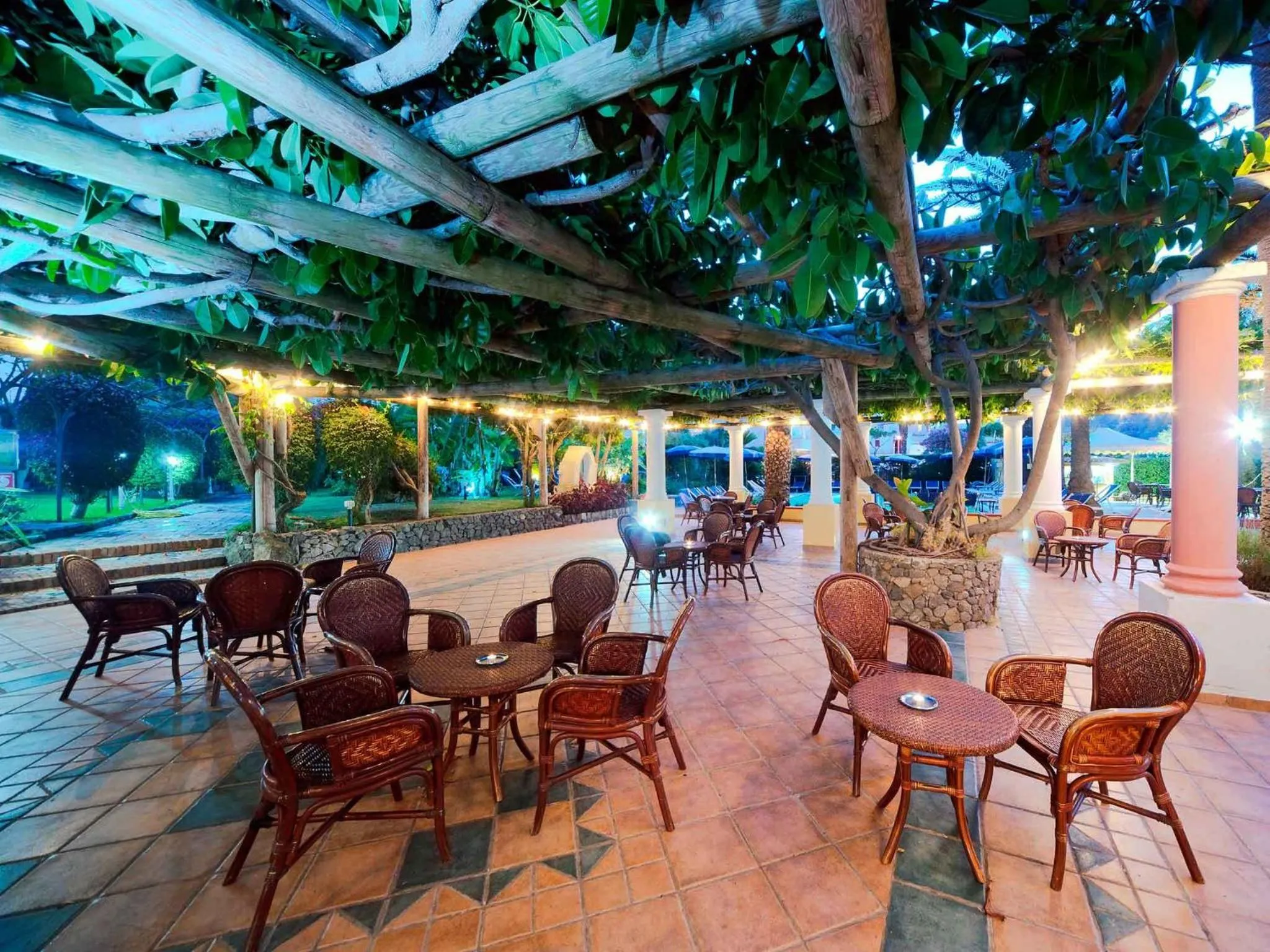 Lounge or bar in Hotel Villa Svizzera Terme