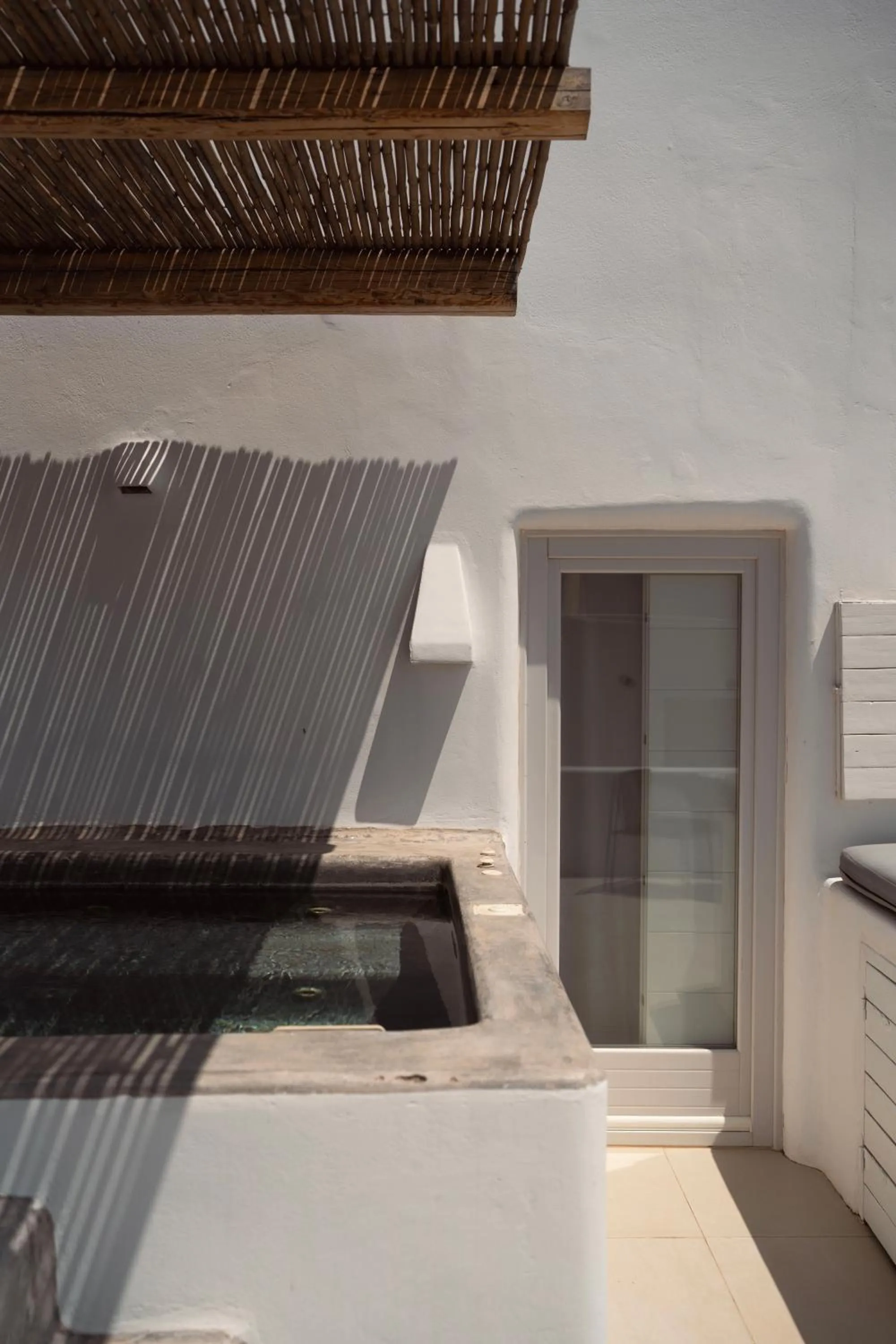 Balcony/Terrace, Bed in Rocabella Santorini Hotel & Spa