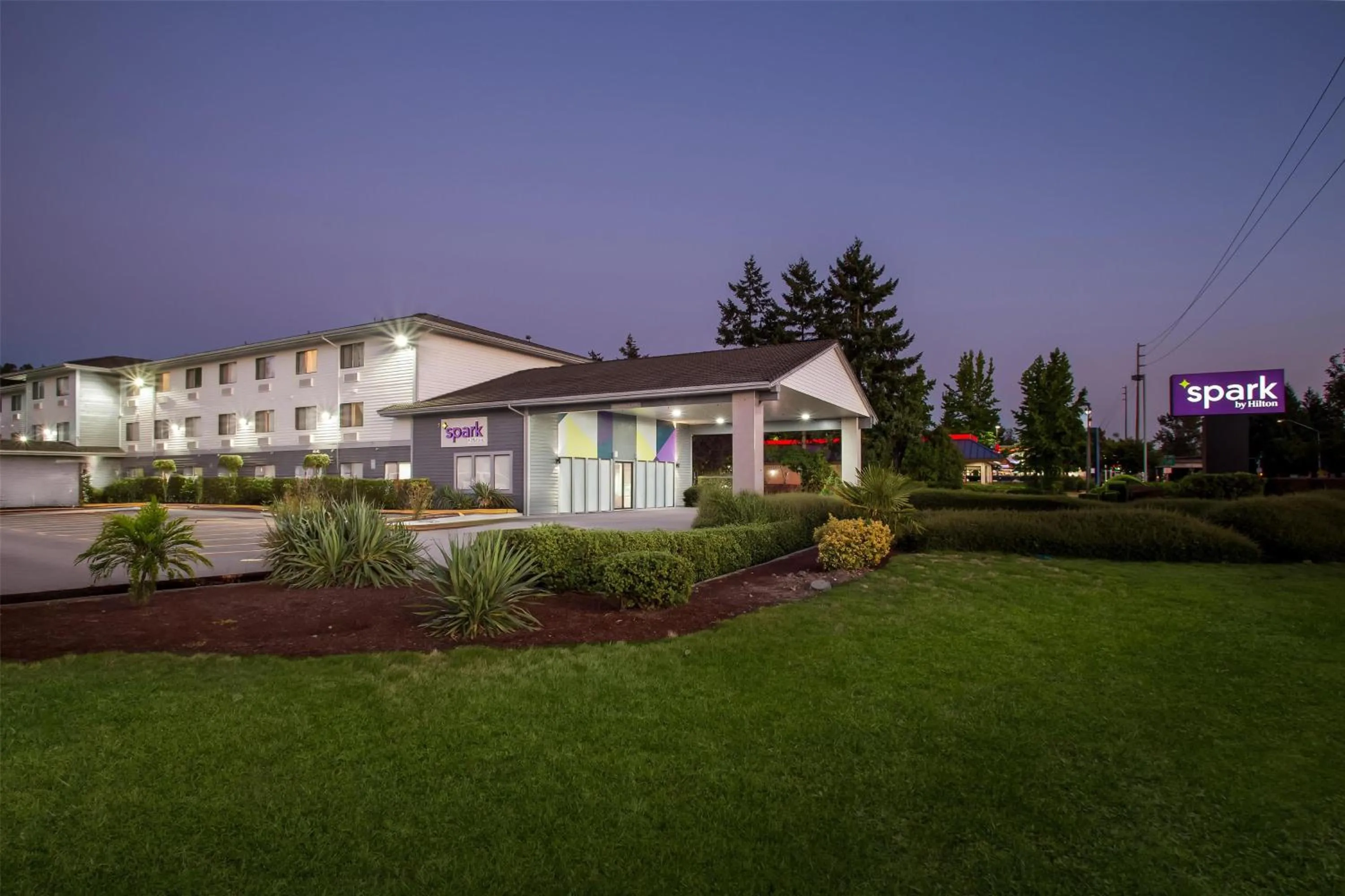 Property building in Spark by Hilton Kent Seattle