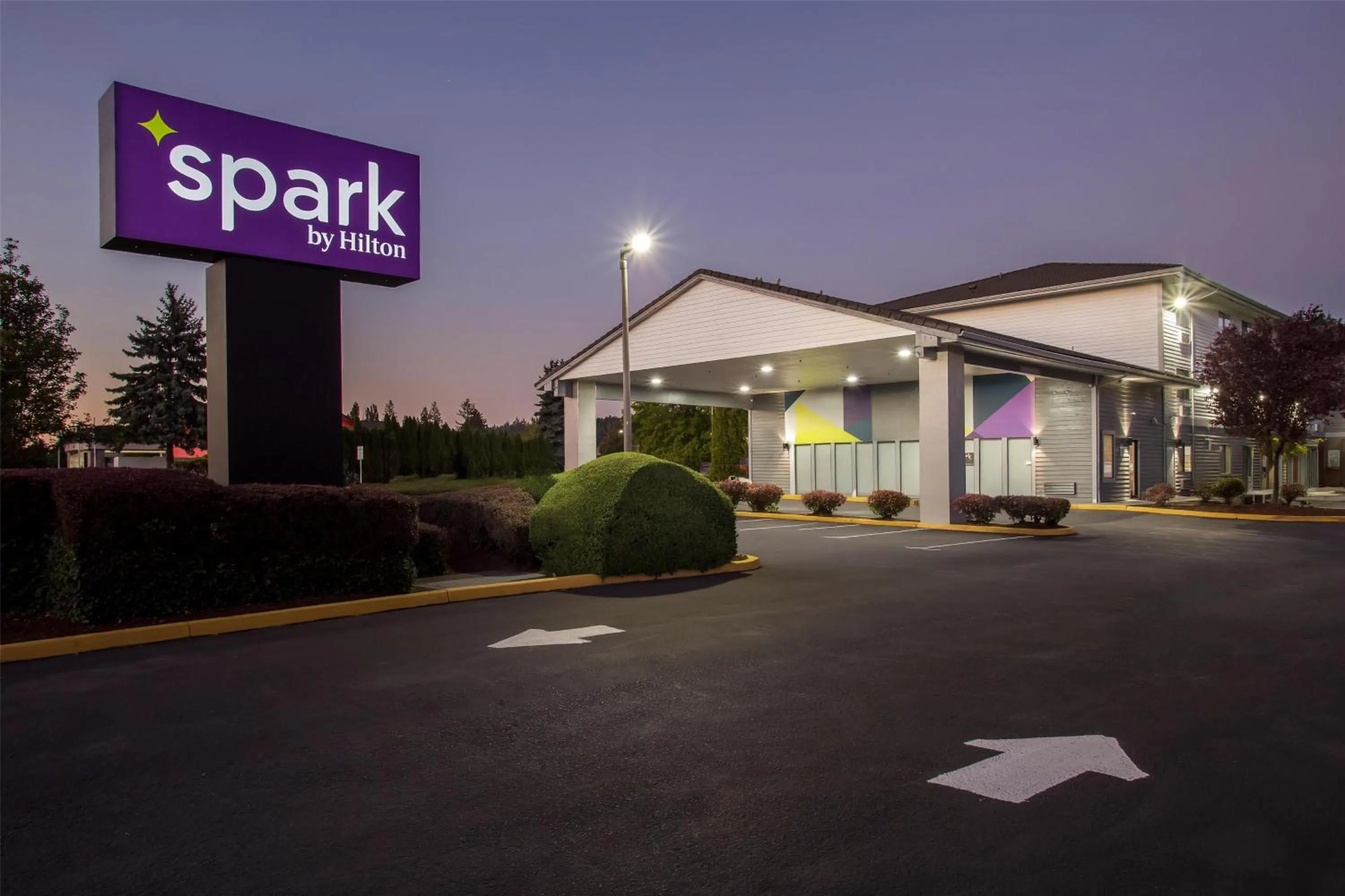 Property building in Spark by Hilton Kent Seattle