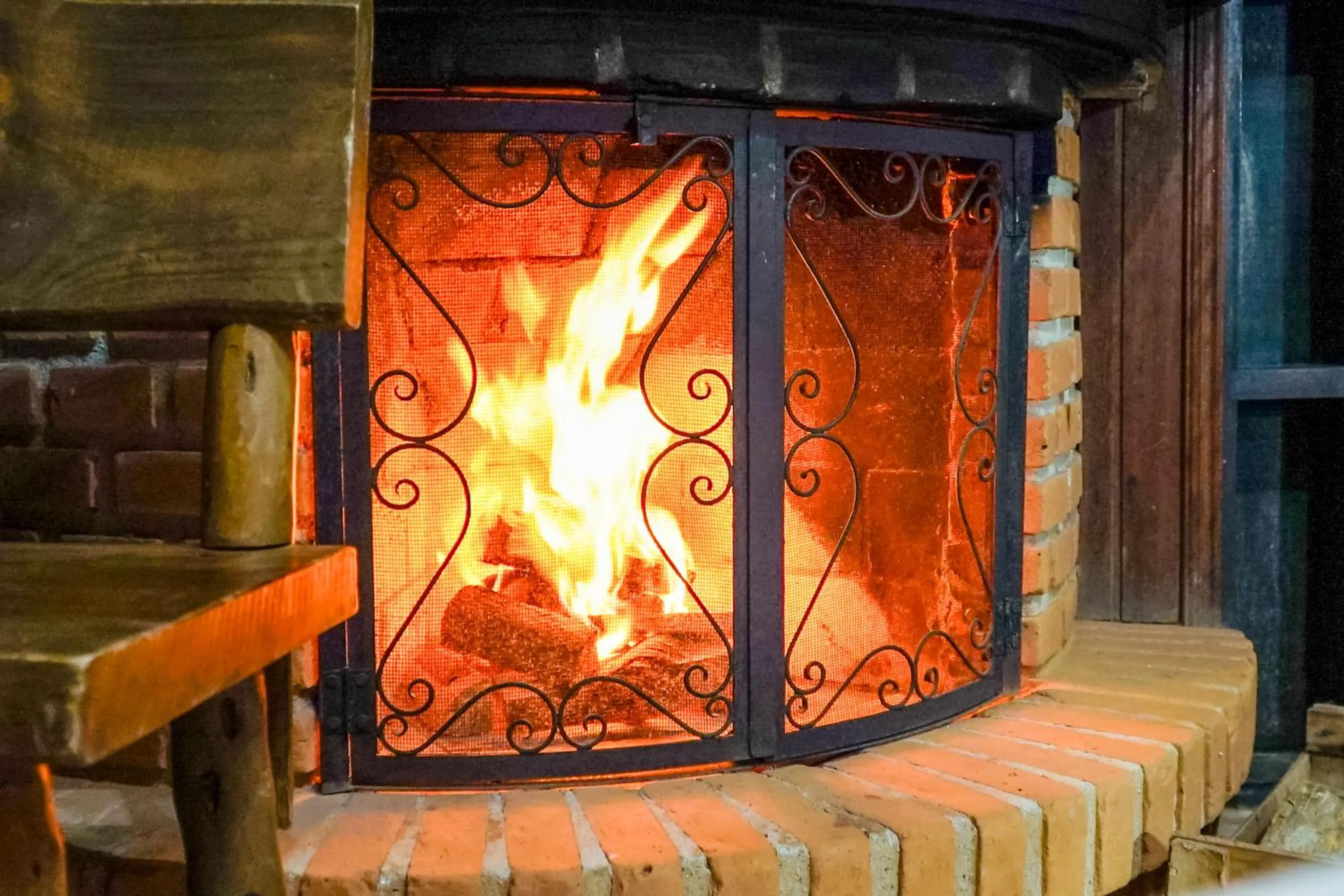 fireplace in VELINN Pousada Torre Branca
