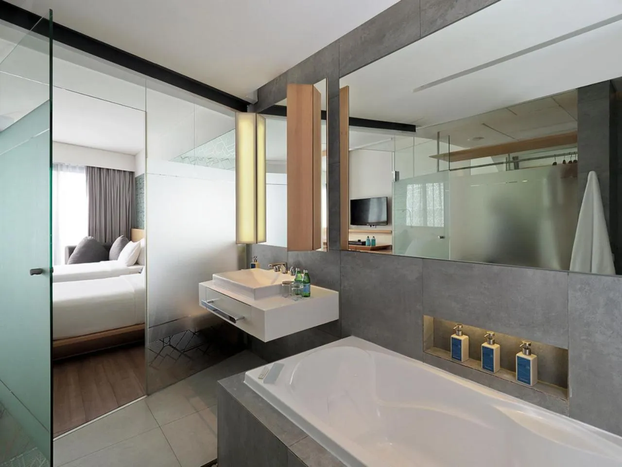Bathroom, Bed in IZE Seminyak by LifestyleRetreats