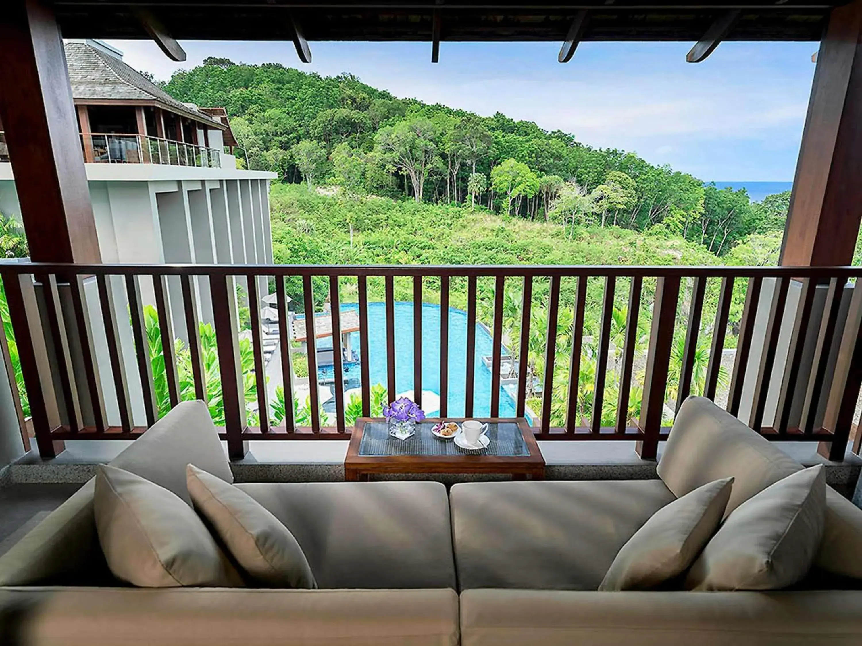 Deluxe King Room with Sofa Bed and Pool View in Avista Hideaway Phuket Patong - MGallery Deluxe King Room with Sofa Bed and Pool View in Avista Hideaway Phuket Patong - MGallery