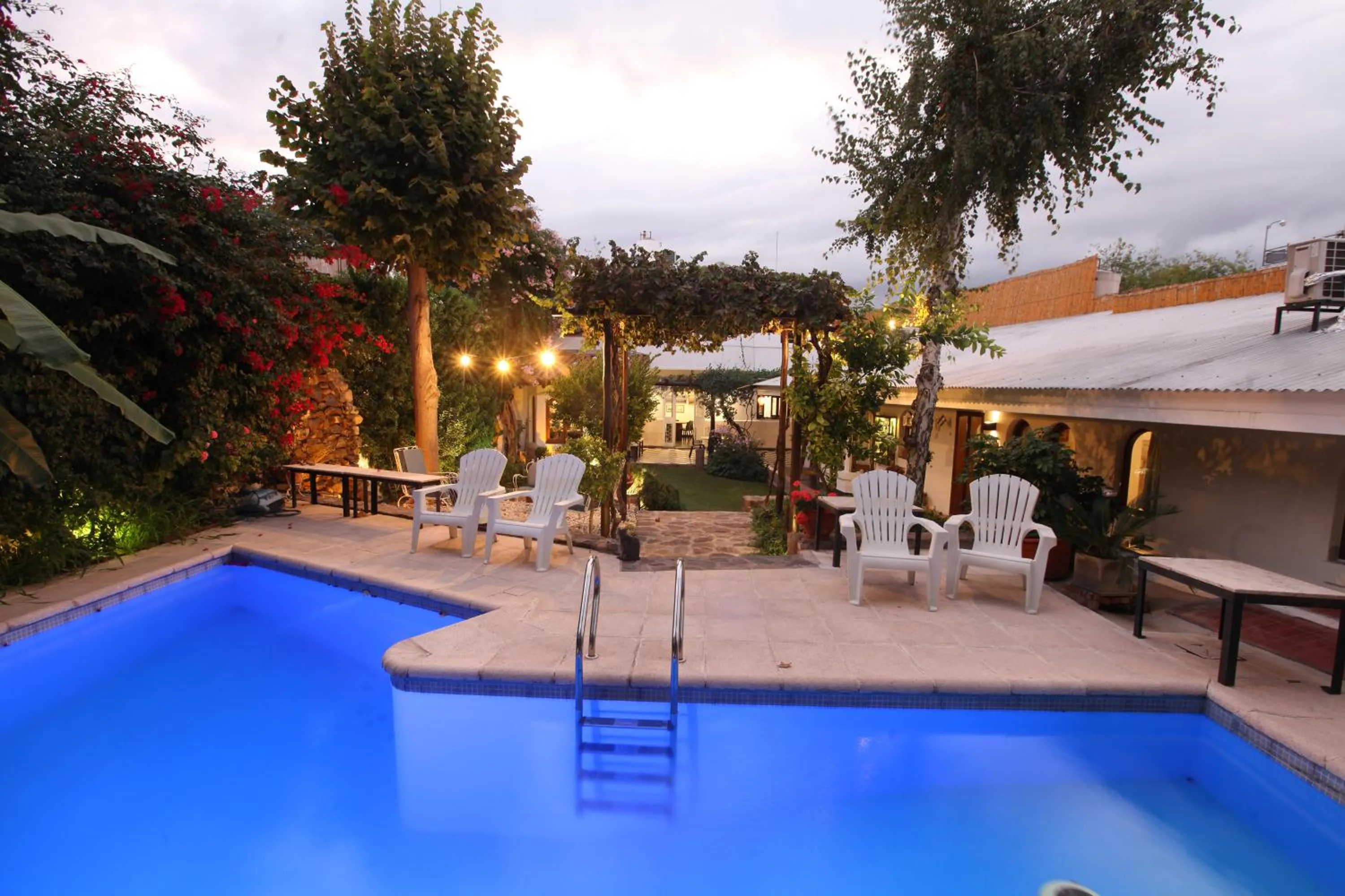 Pool view in Posada de Rosas