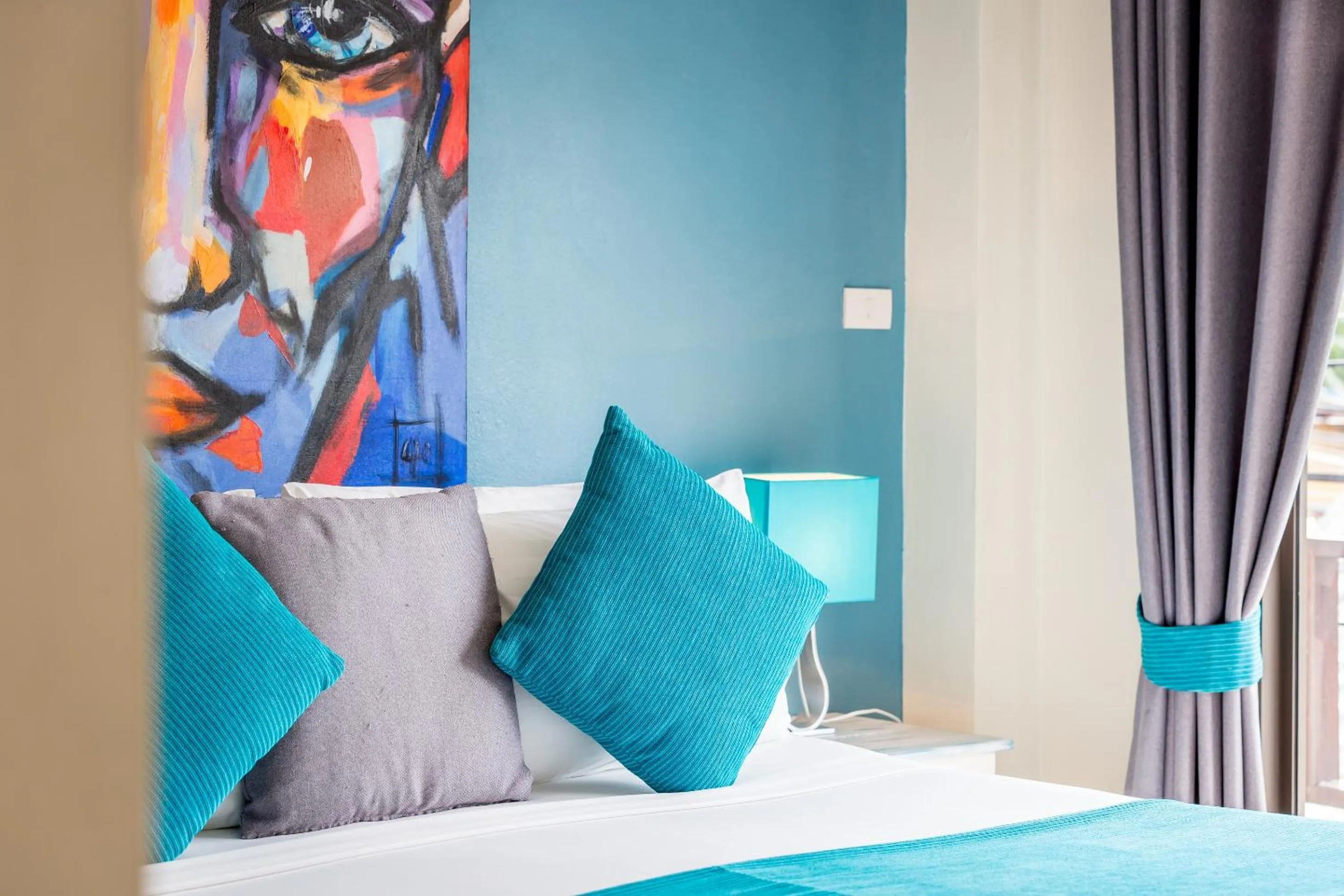 Decorative detail, Bed in Hacienda Fisherman's Village Koh Samui