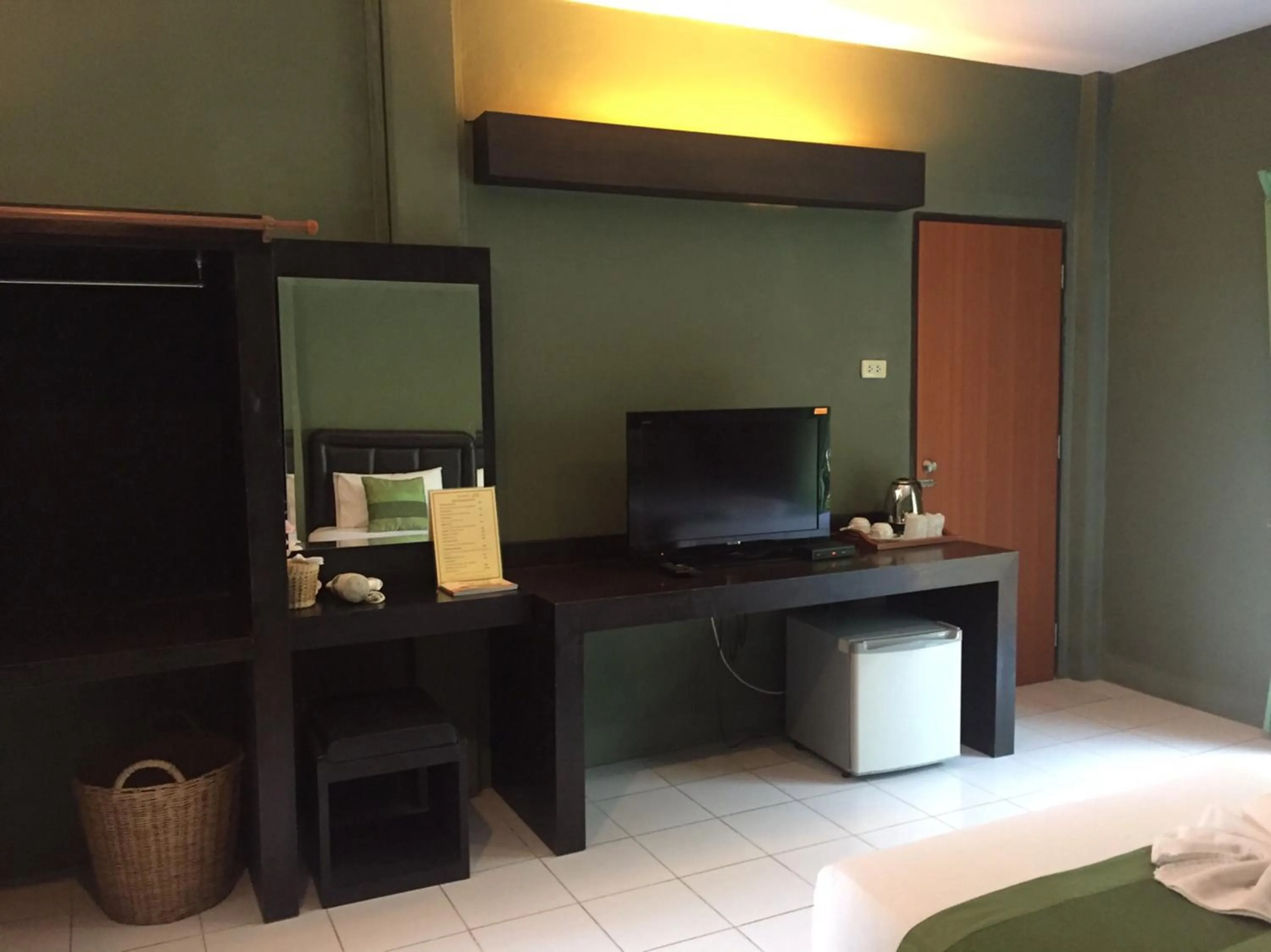 Bed in Aurora Resort Kanchanaburi