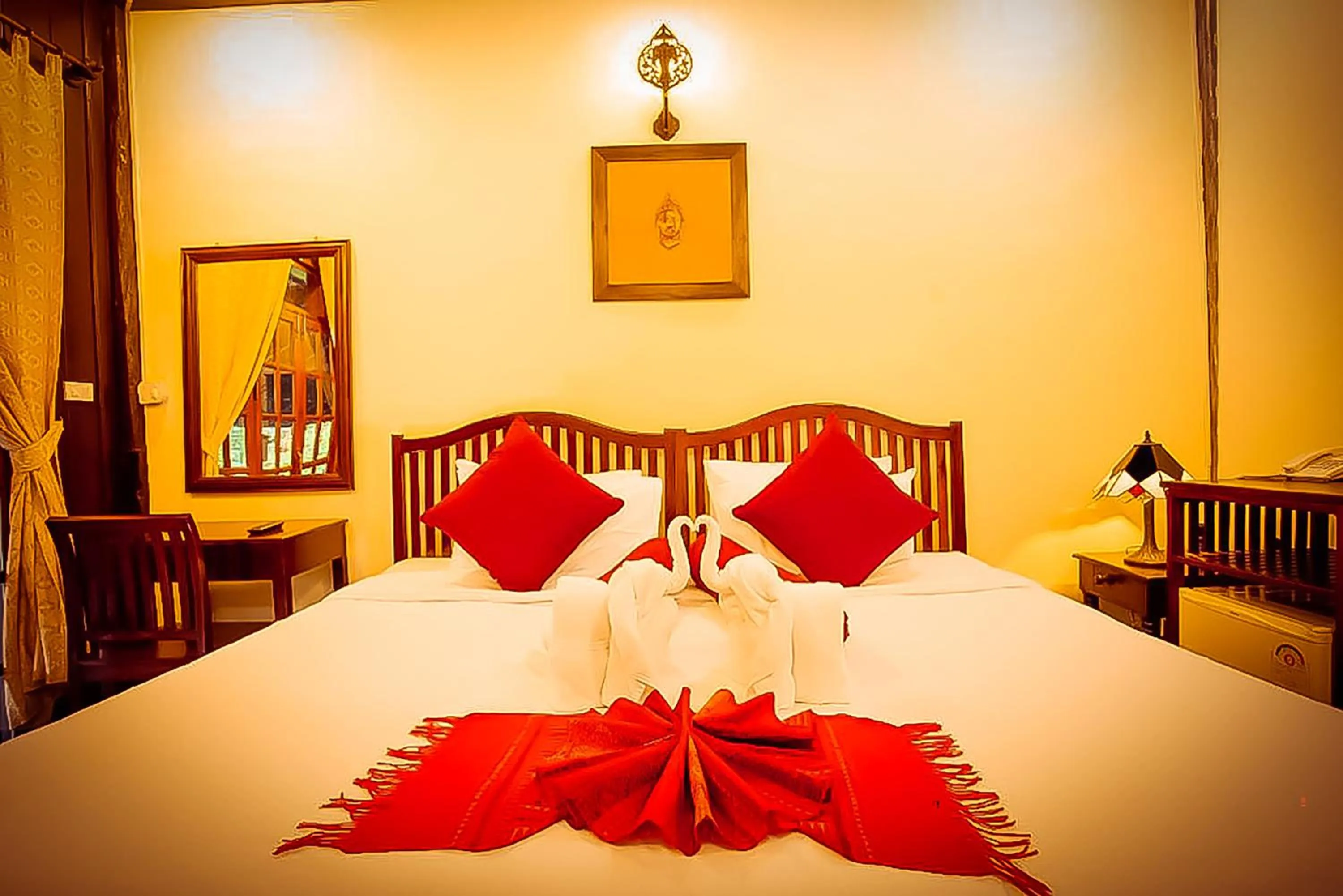 Property building, Bed in Ban Lakkham River View