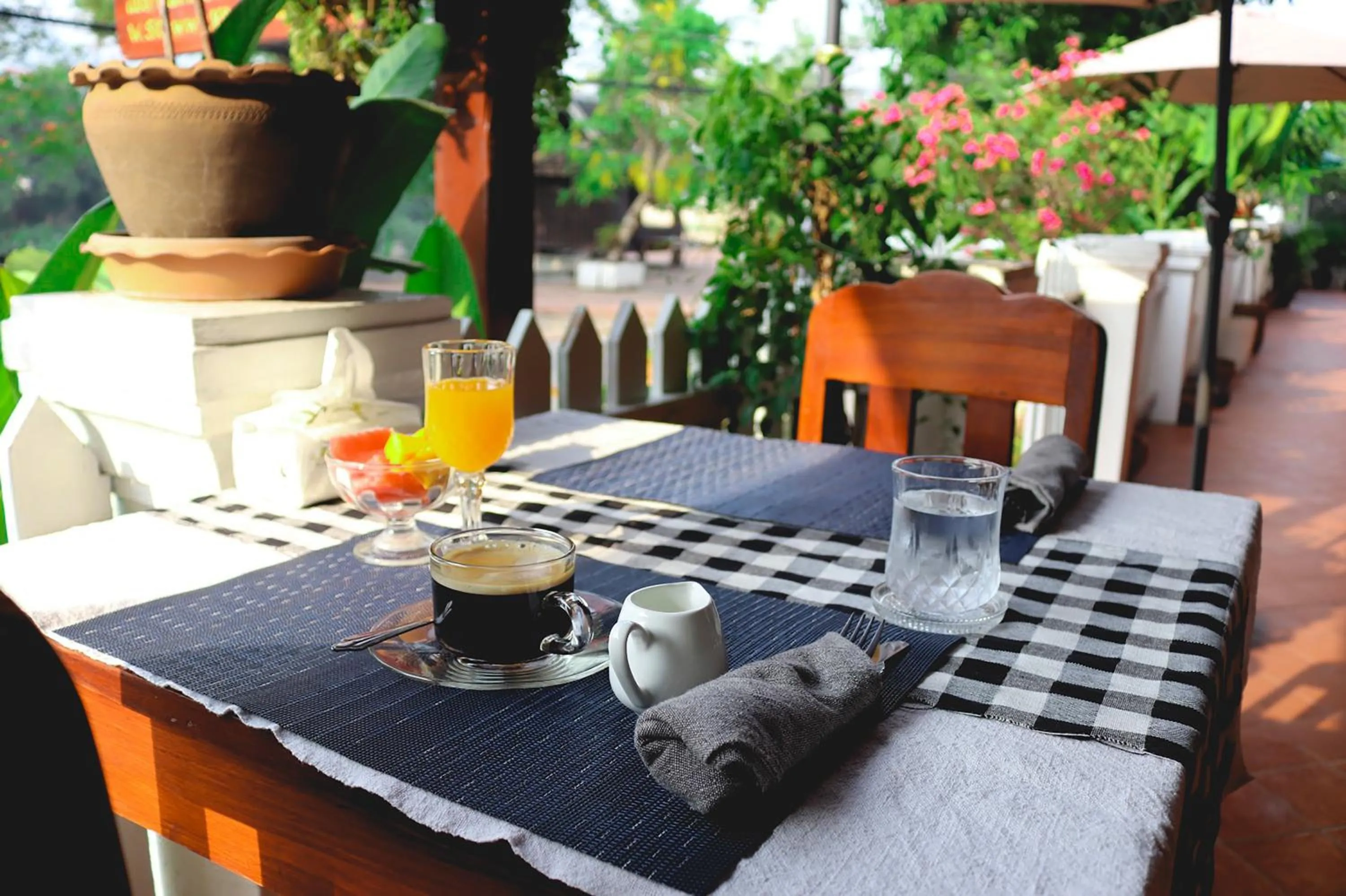 Dining area in Ban Lakkham River View