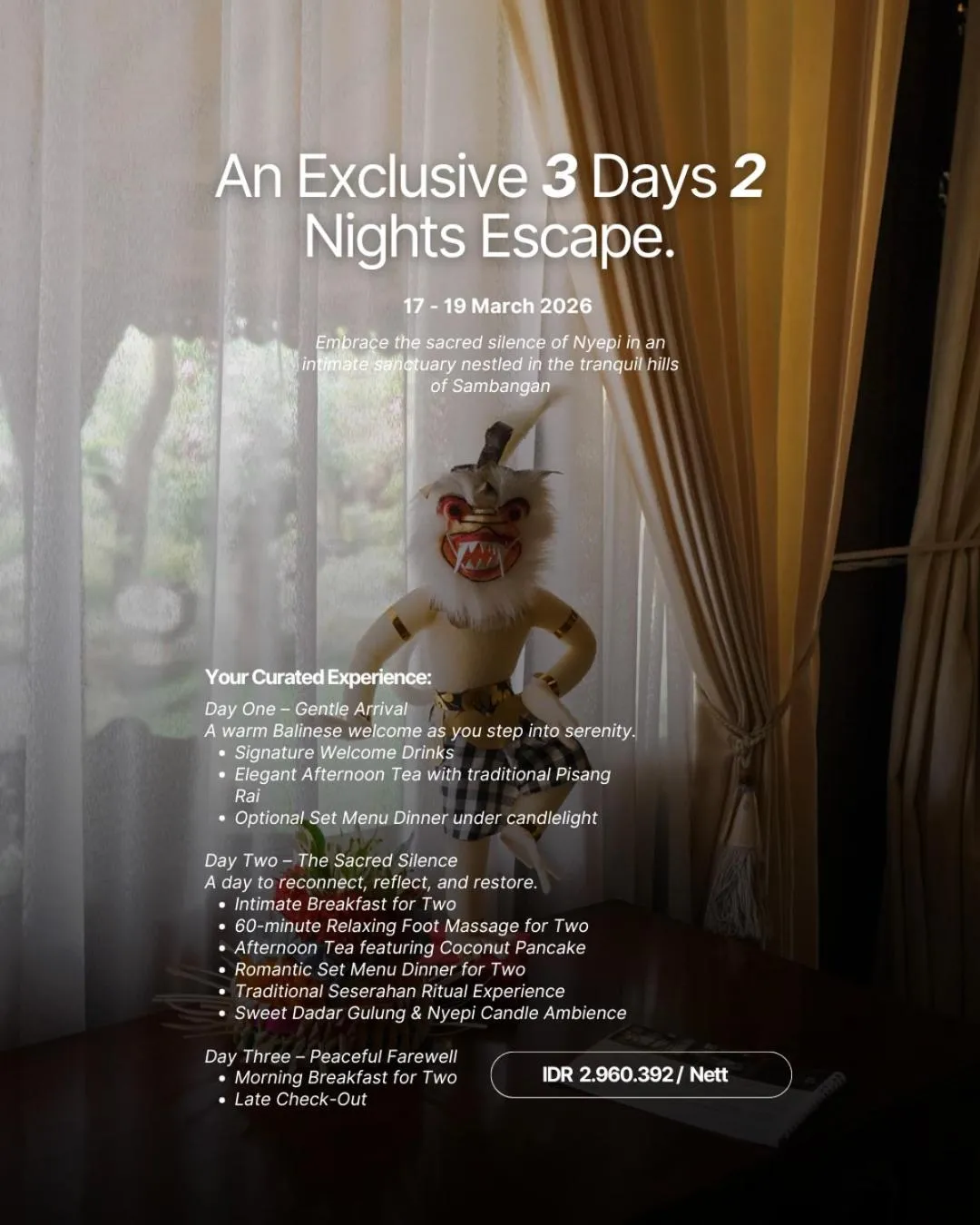 Text overlay in Shanti Natural Panorama View Hotel