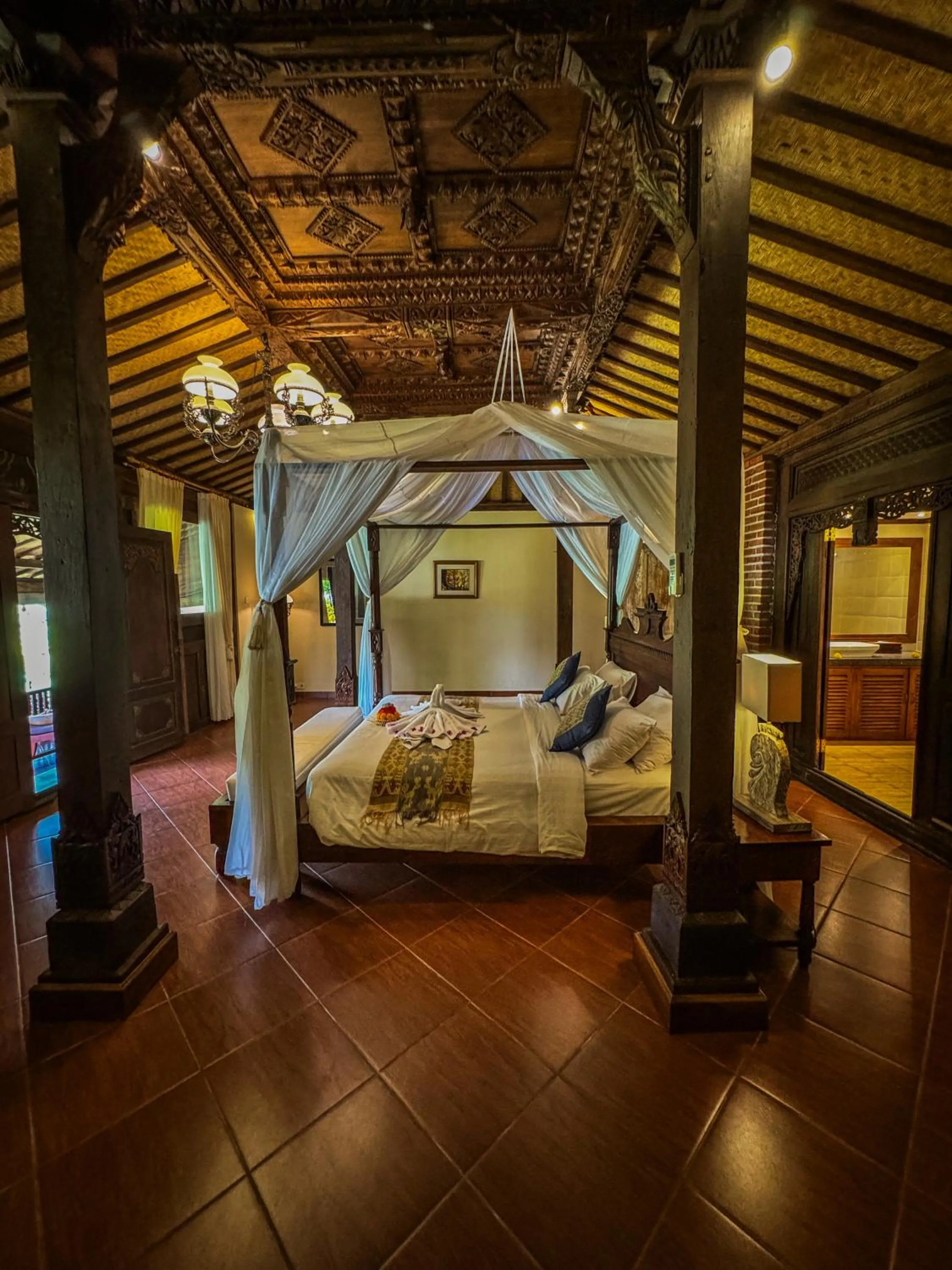 Bed in Shanti Natural Panorama View Hotel