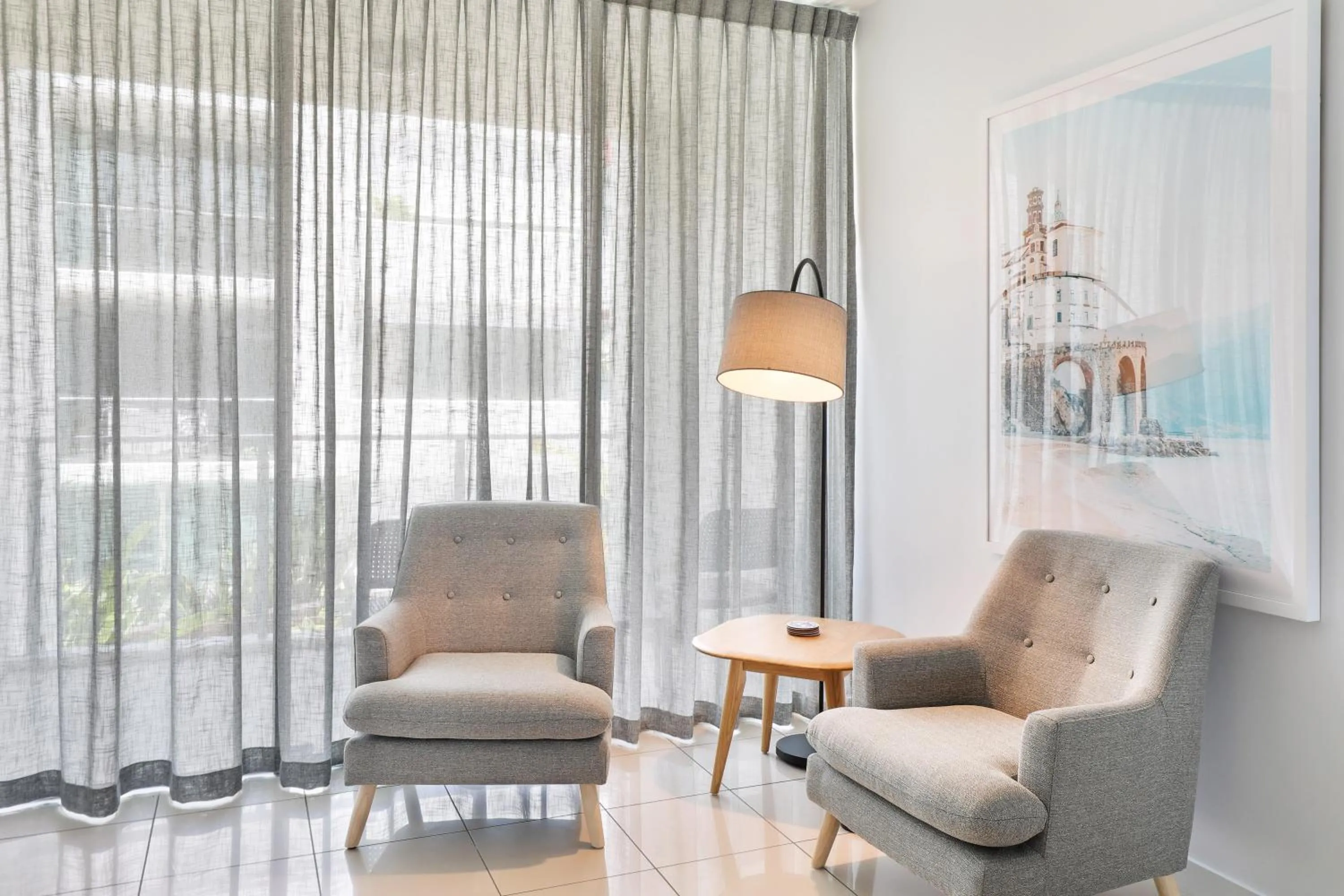 Seating area in Element on Coolum Beachfront Sunshine Coast