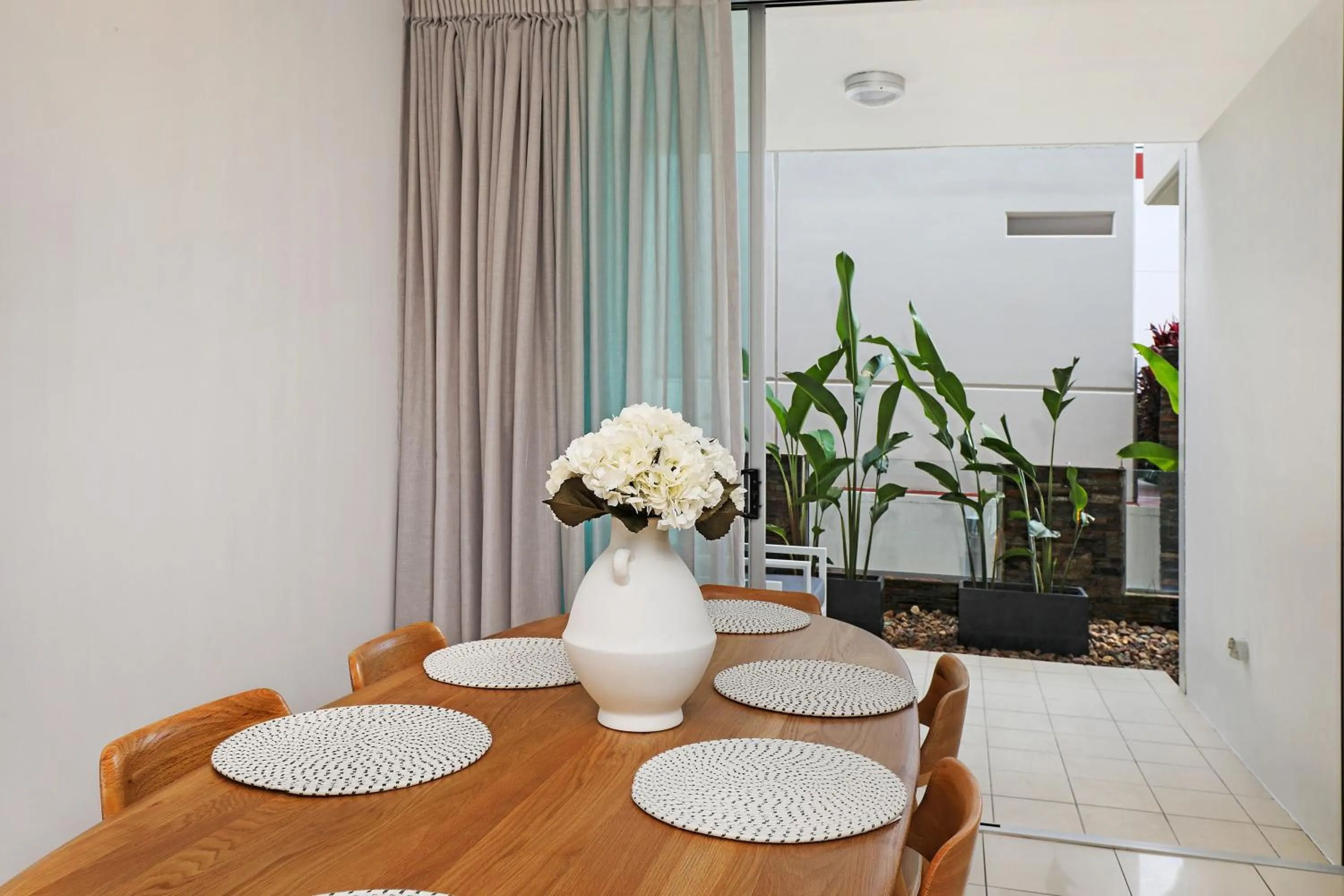 Dining area in Element on Coolum Beachfront Sunshine Coast
