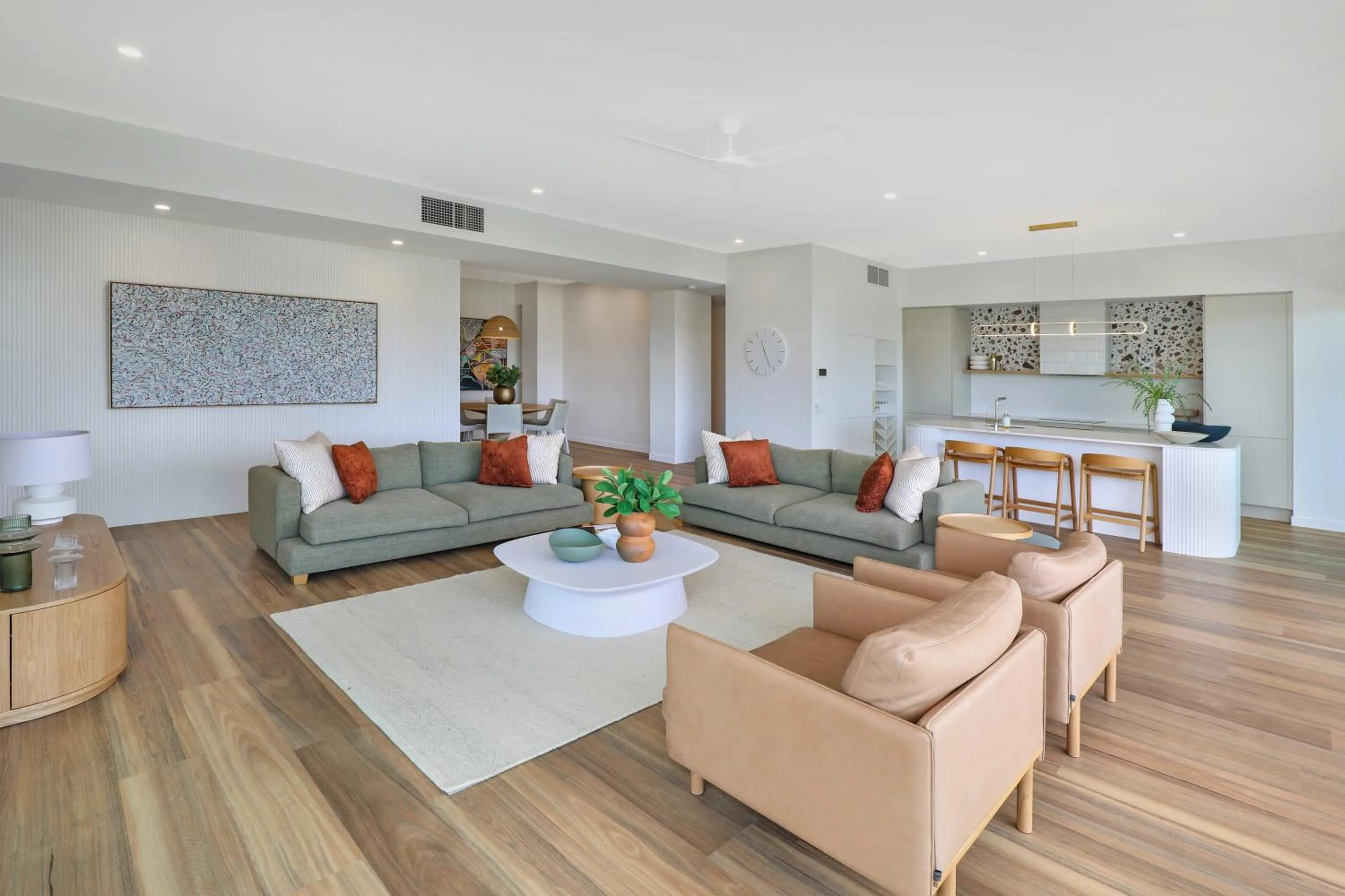 Living room in Element on Coolum Beachfront Sunshine Coast
